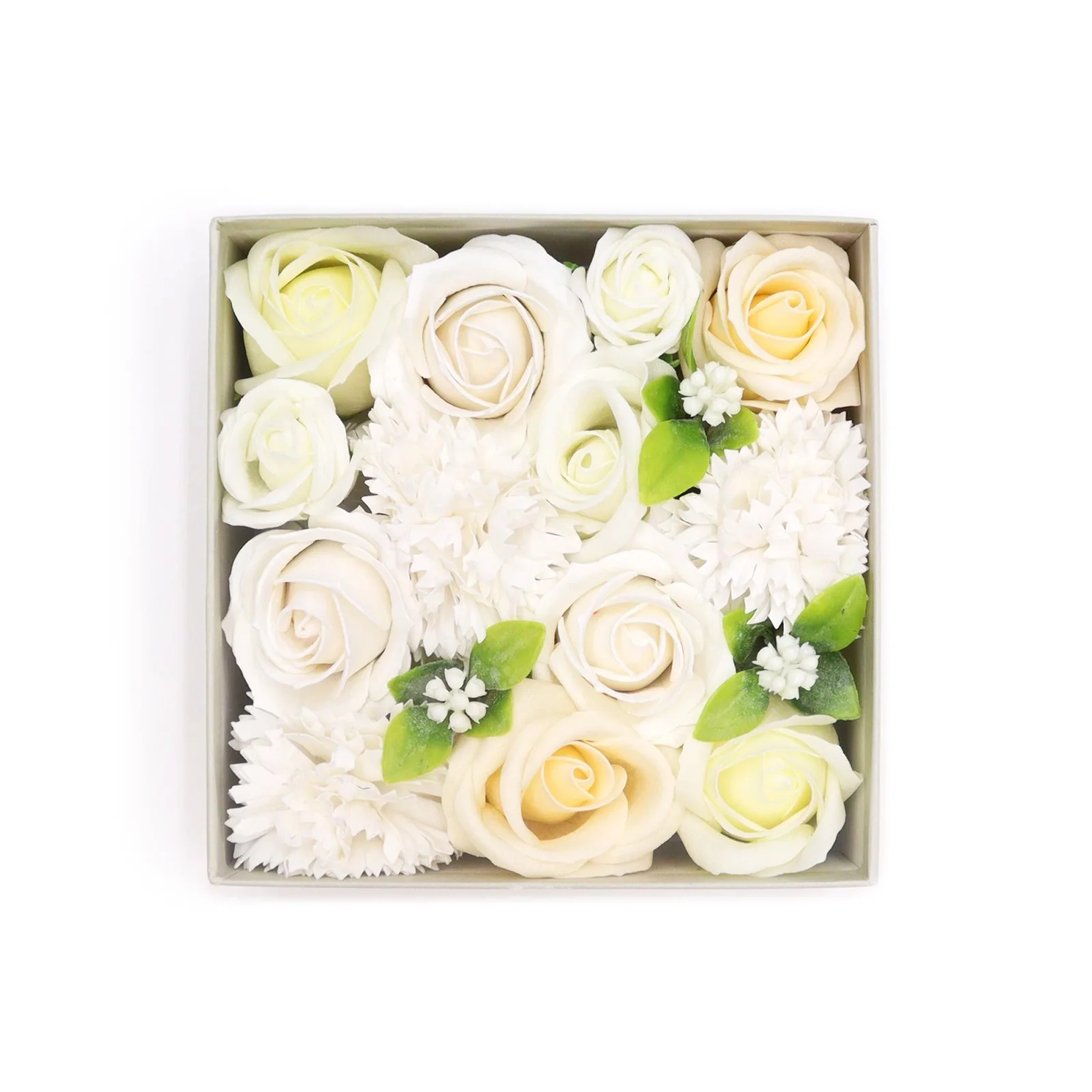 Štvorcový box s mydlovými ružami – Wedding Blessings – fotka 2
