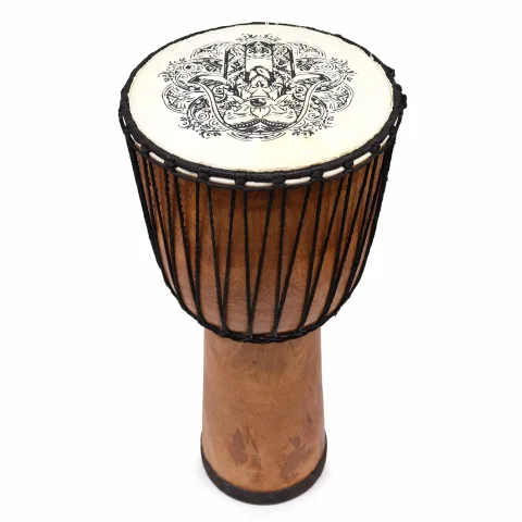Djembe s širokým vrchom Hamsa, 50 cm
