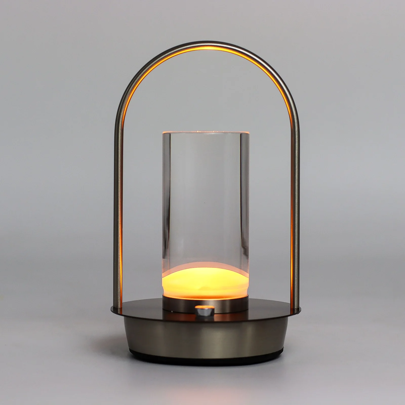 Dotyková lampa Crystal Lantern – USB-C, nabíjateľná – fotka 1