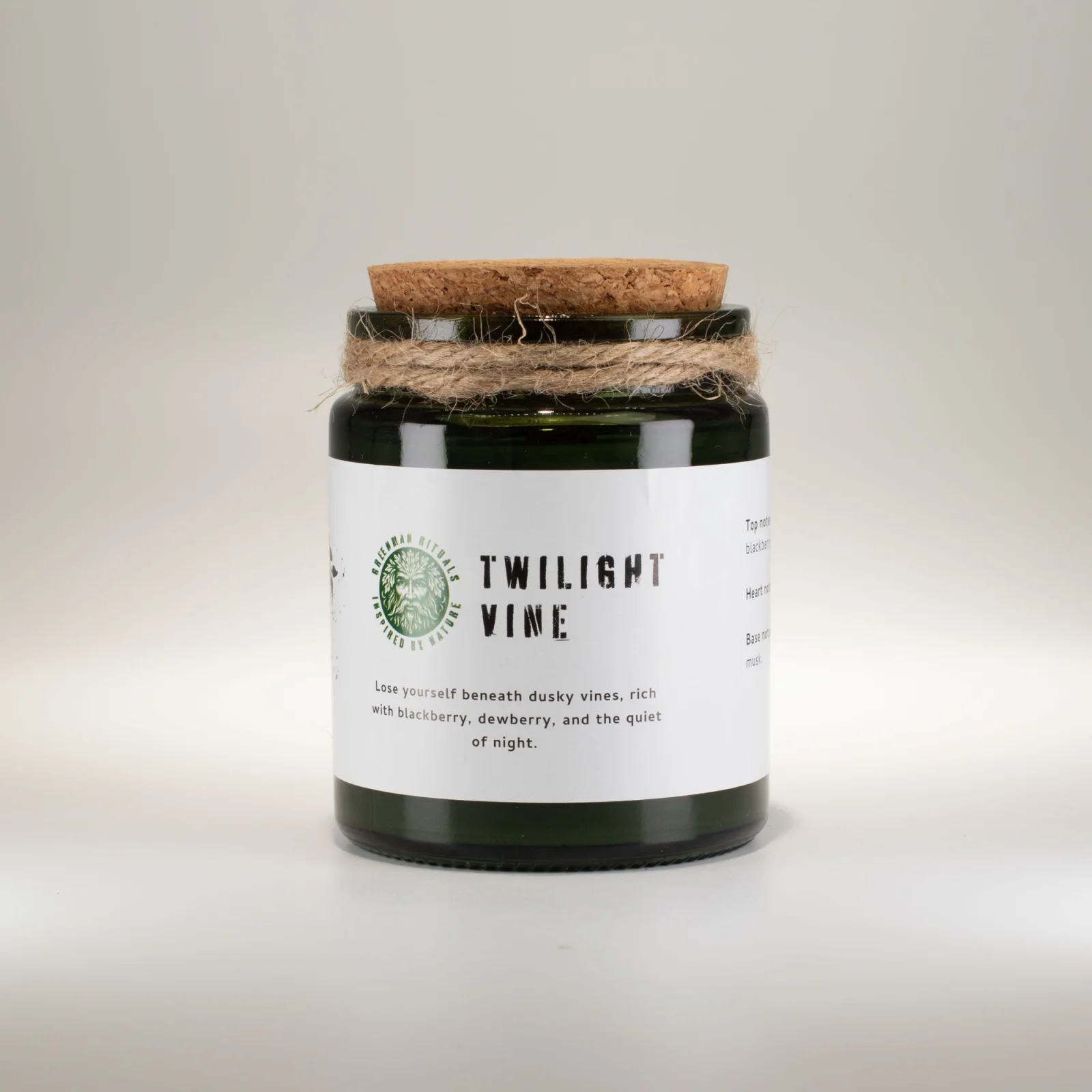 Sójová sviečka Greenman Twilight Vine – bobule a kvety – fotka 1