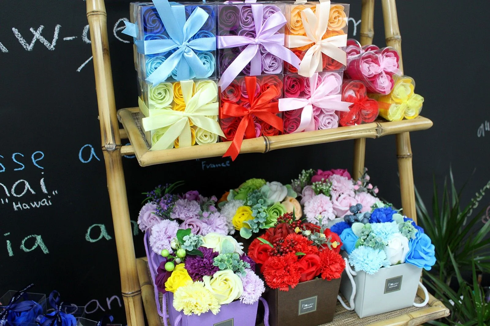 Mydlová kytica v taške – Spring Flowers, jarná – fotka 2
