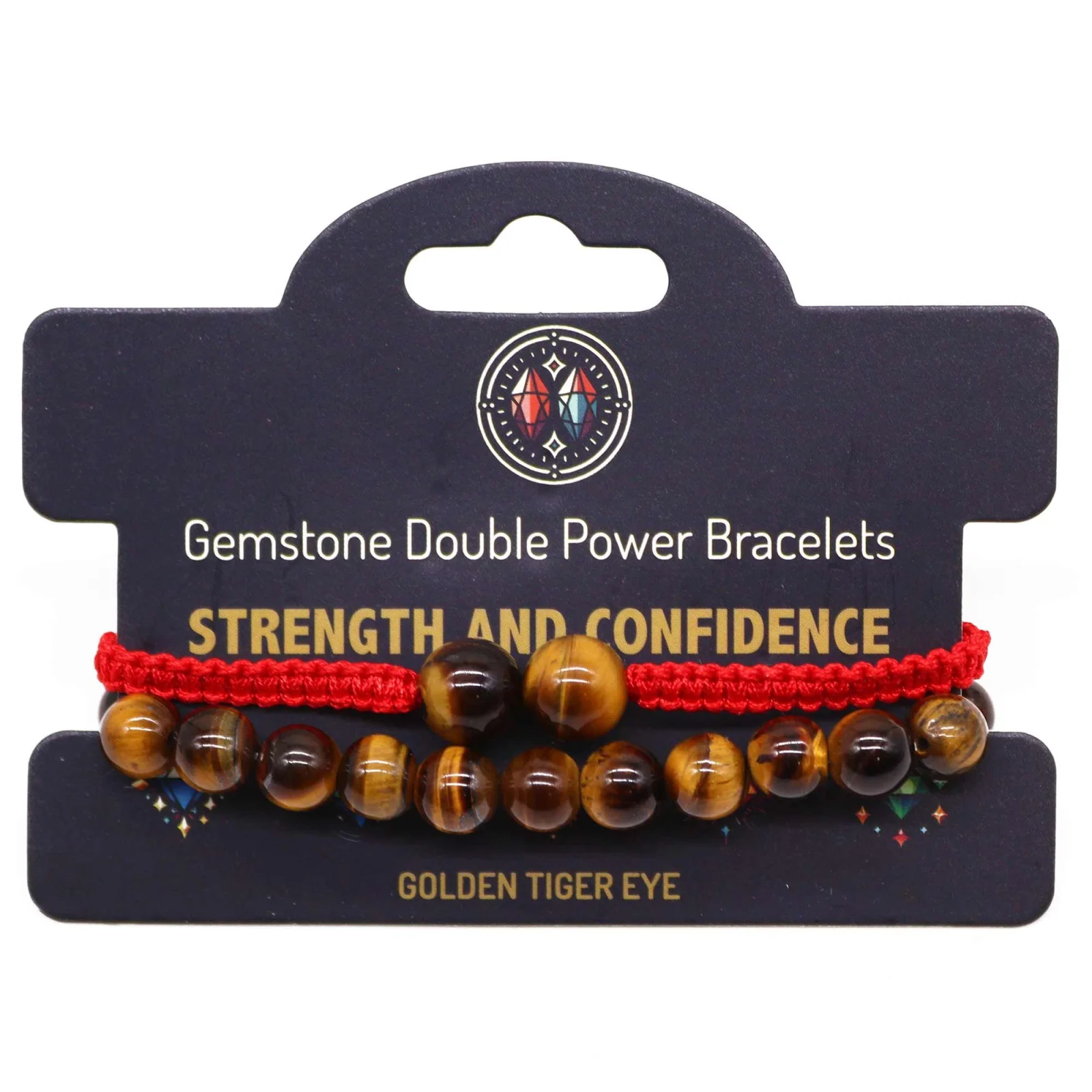 Sada náramkov Gemstone Double Power – tigrie oko – fotka 2