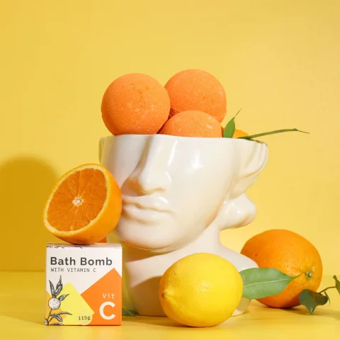 Bomba do kúpeľa s vitamínom C