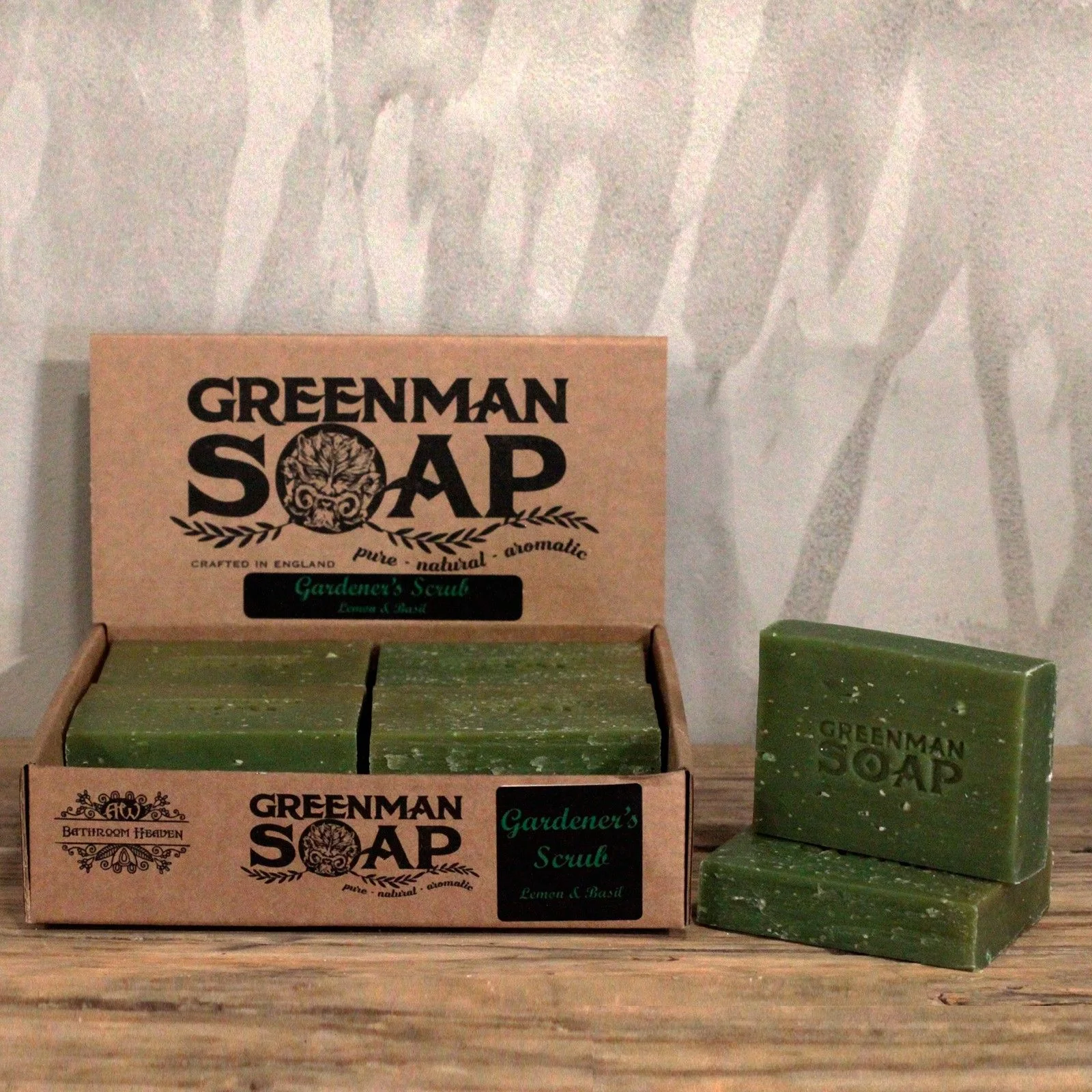 Mydlo Greenman Gardener's Scrub – citrón a bazalka, 100 g – fotka 3