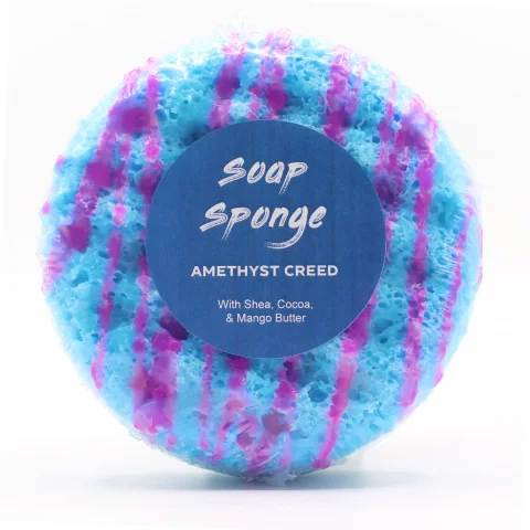 Mydlová špongia Butter Bubble Soap – Amethyst