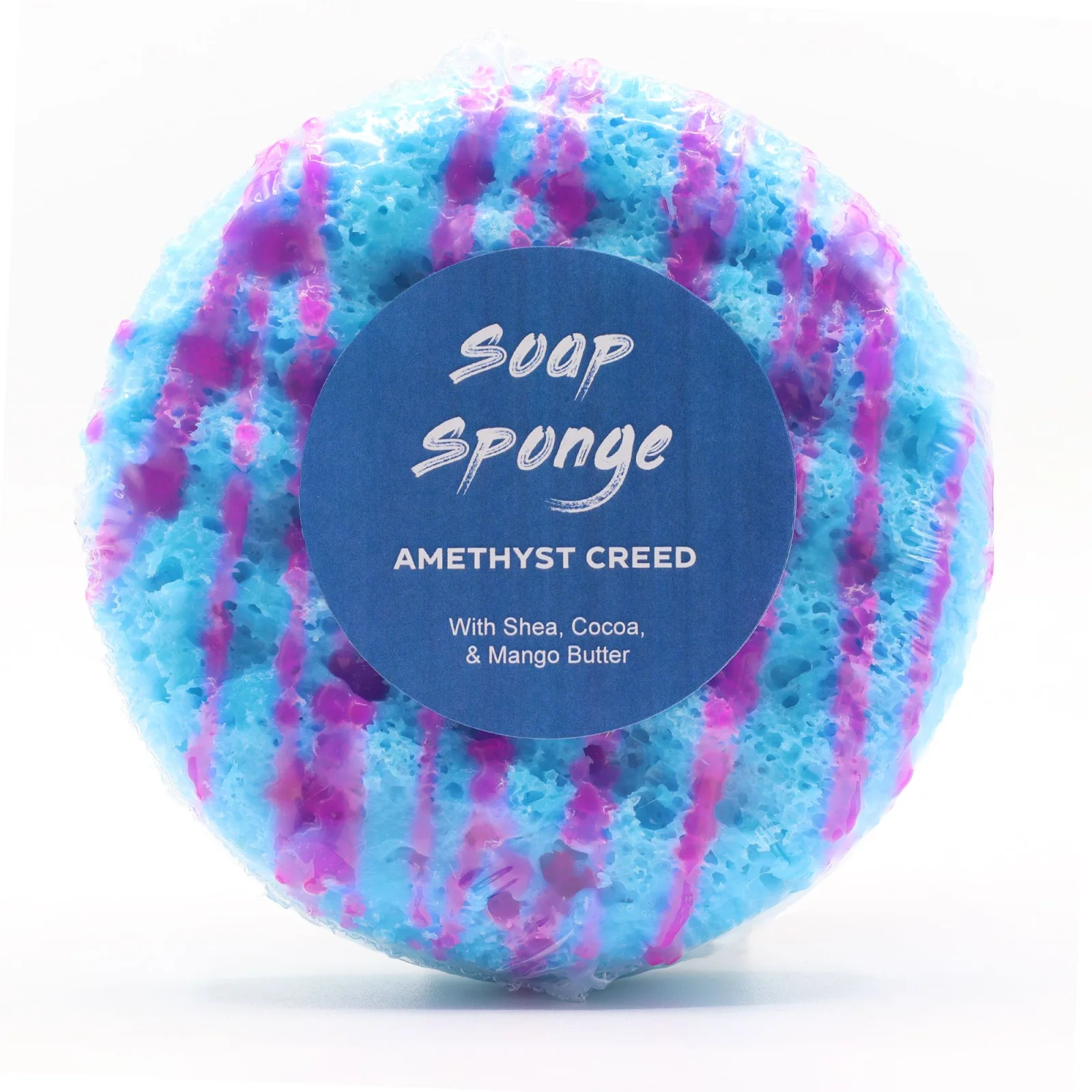 Mydlová špongia Butter Bubble Soap – Amethyst – fotka 1