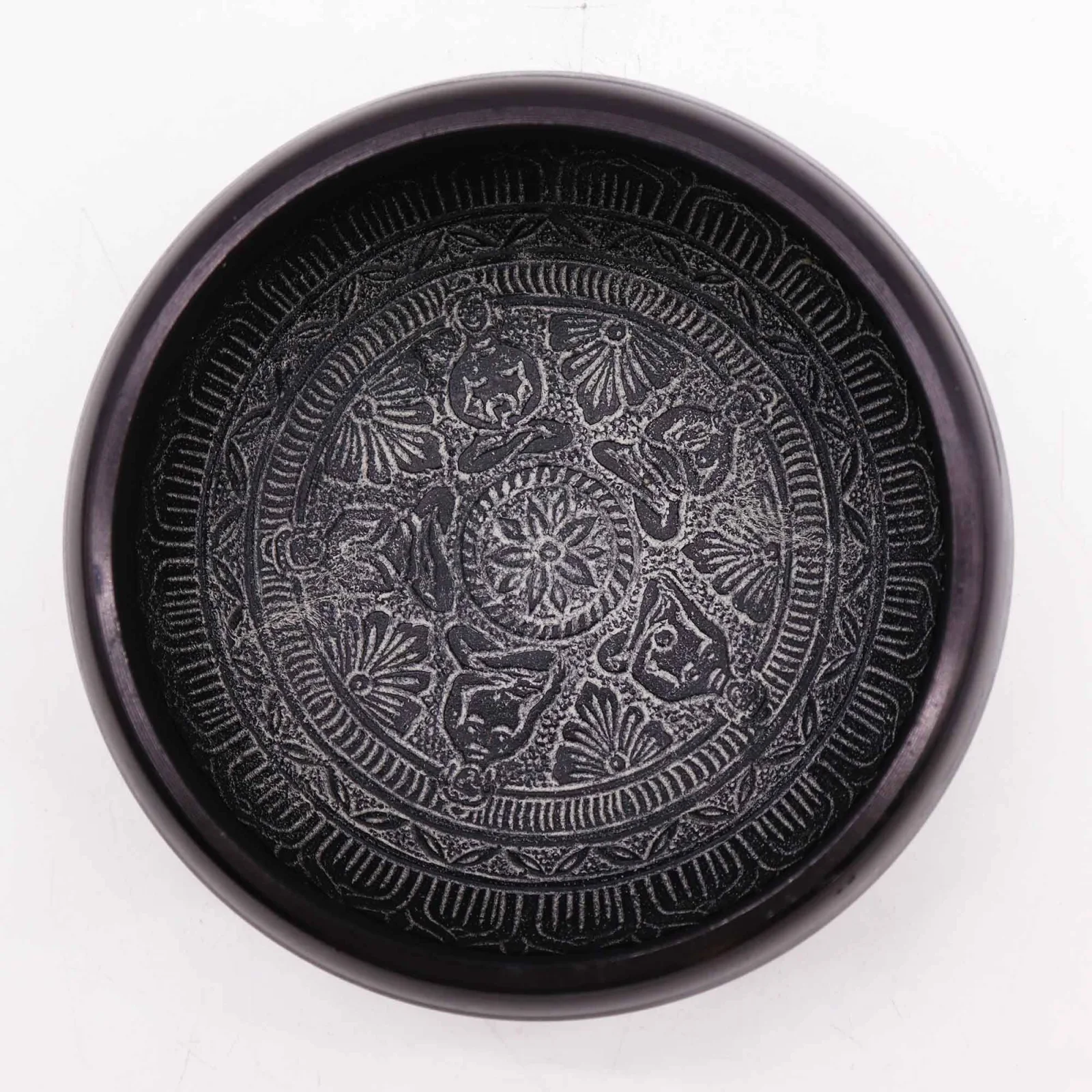 Spievajúca miska Earth Powder – Om Five Buddha, 16 cm – fotka 3