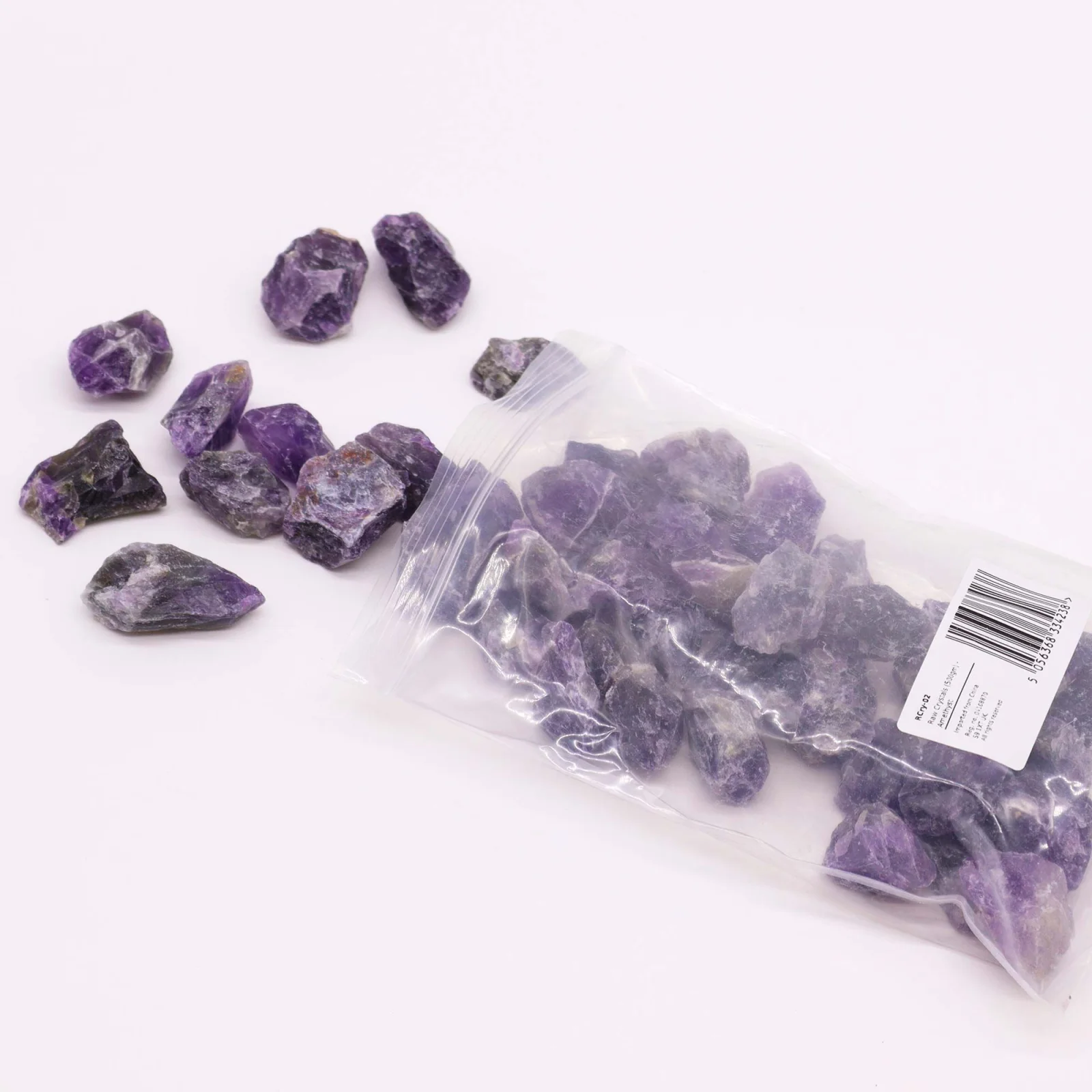 Ametyst – surové kryštály, balenie 500 g – fotka 4
