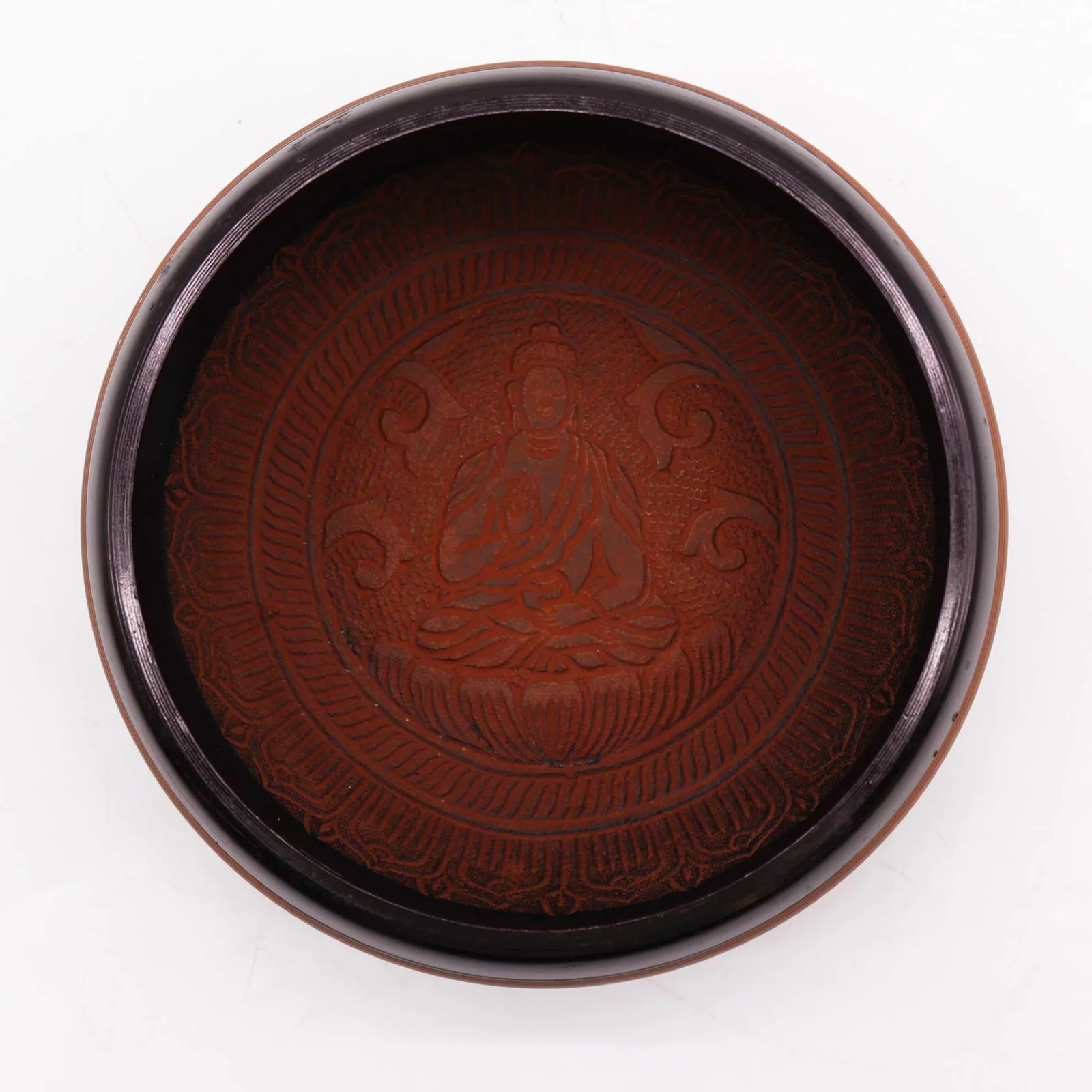 Spievajúca miska Earth Powder – Clay Om Buddha, 16 cm – fotka 2
