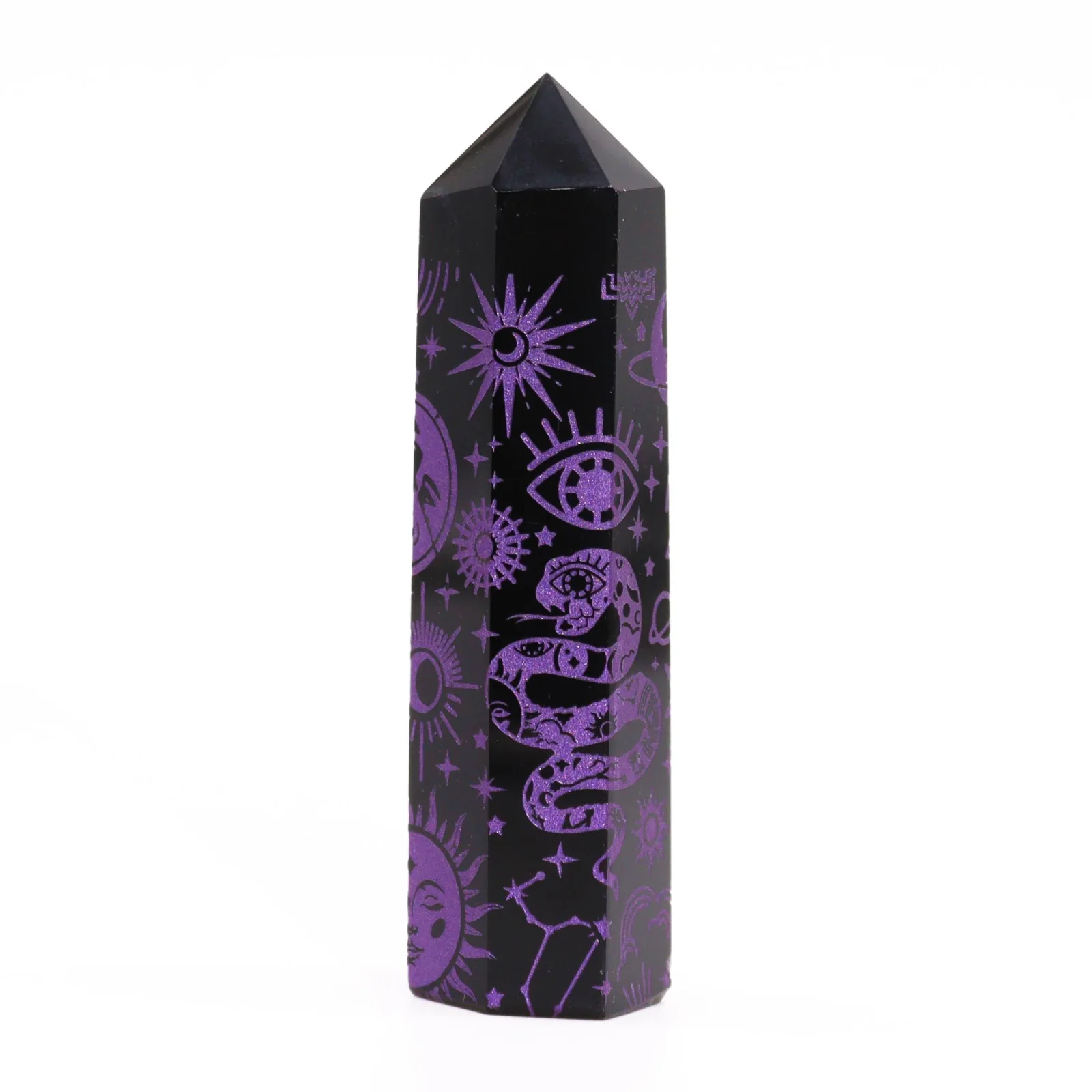 Obsidiánová špica Mystic Story – fialová, 9 cm – fotka 5