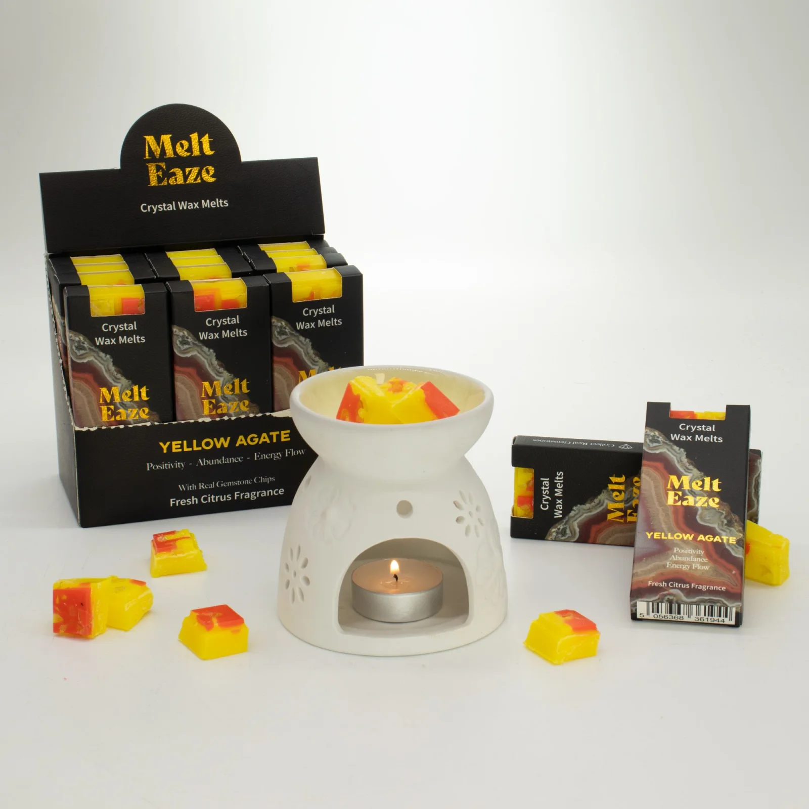 Vonný vosk MeltEaze Golden Glow – svieži citrus, 50 g – fotka 3