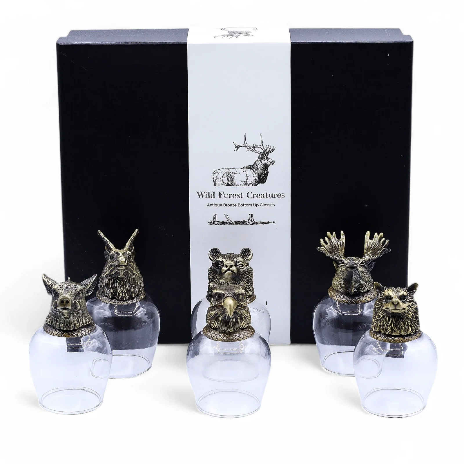 Poháre Bottom Up – 6 ks, 100 ml, lesné zvieratá – fotka 1
