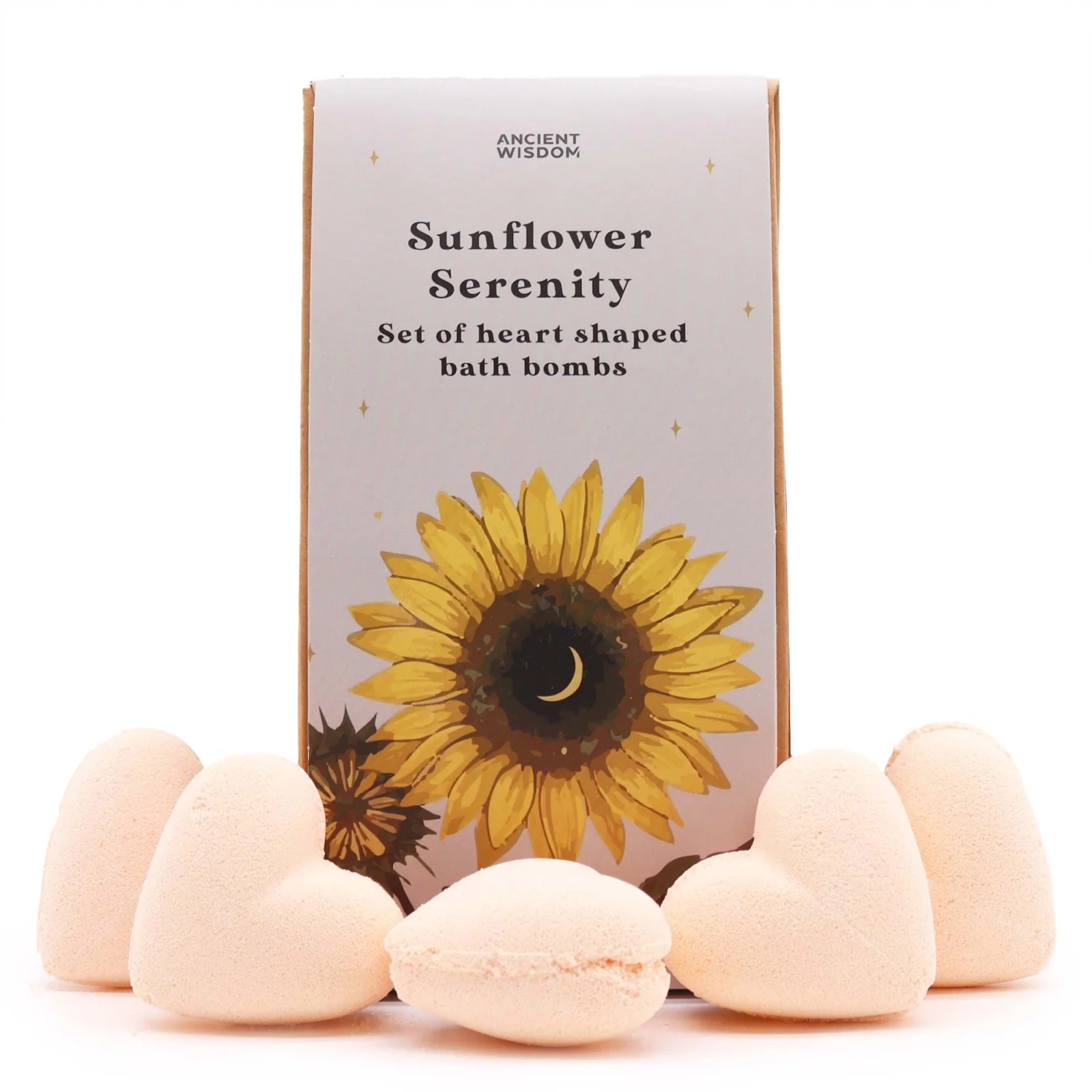 Sada srdcových bômb do kúpeľa Sunflower Serenity – maracuja, 5 ks – fotka 1