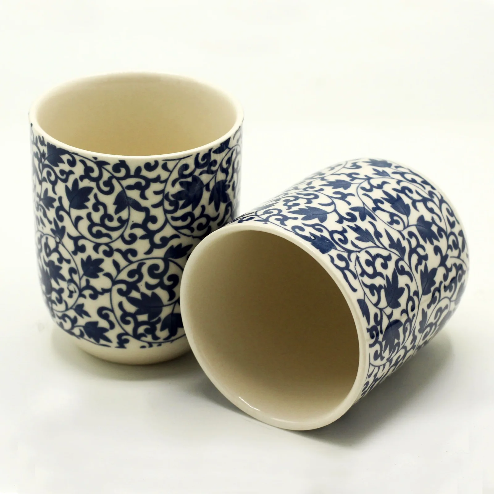 Keramické šálky Herbal Blue Pattern – 6 ks, 190 ml – fotka 2