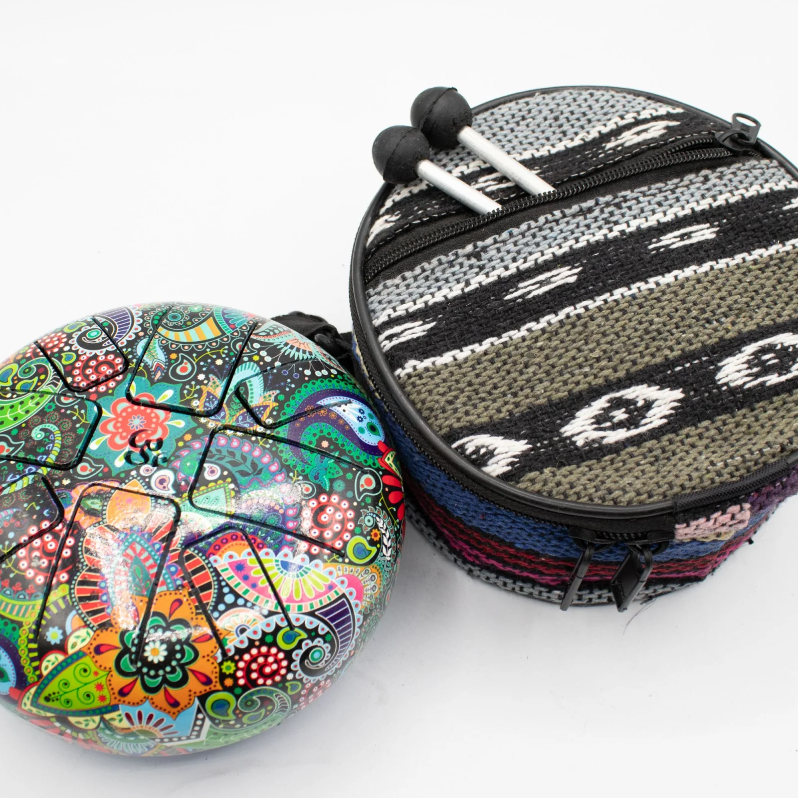 Happy Drum Low Med Mandala Leaf – nižšie ladený, 14 × 7 cm – fotka 2