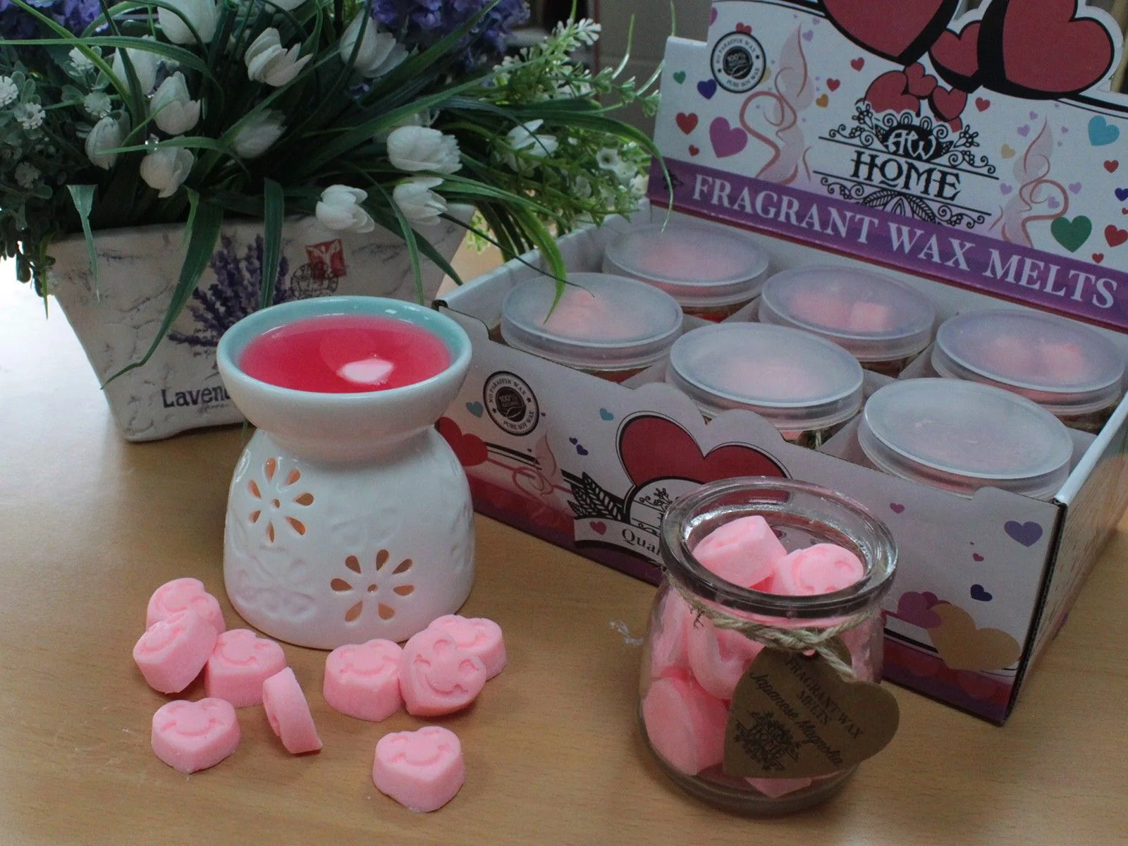 Vonný vosk do aromalampy Tuberose – 16 sójových srdiečok – fotka 4