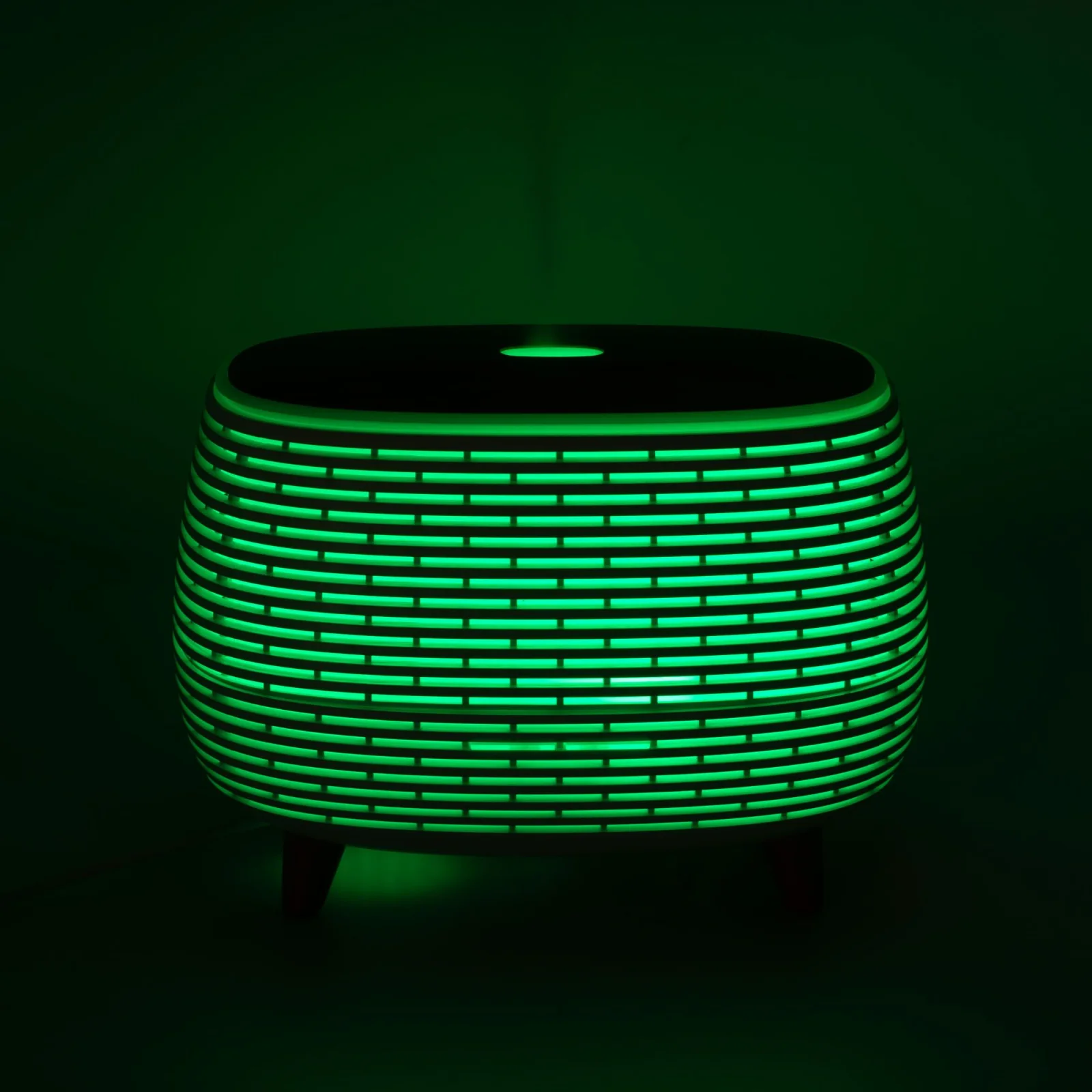 Rebrovaný ultrazvukový difuzér – 400 ml, LED, ovládač – fotka 12