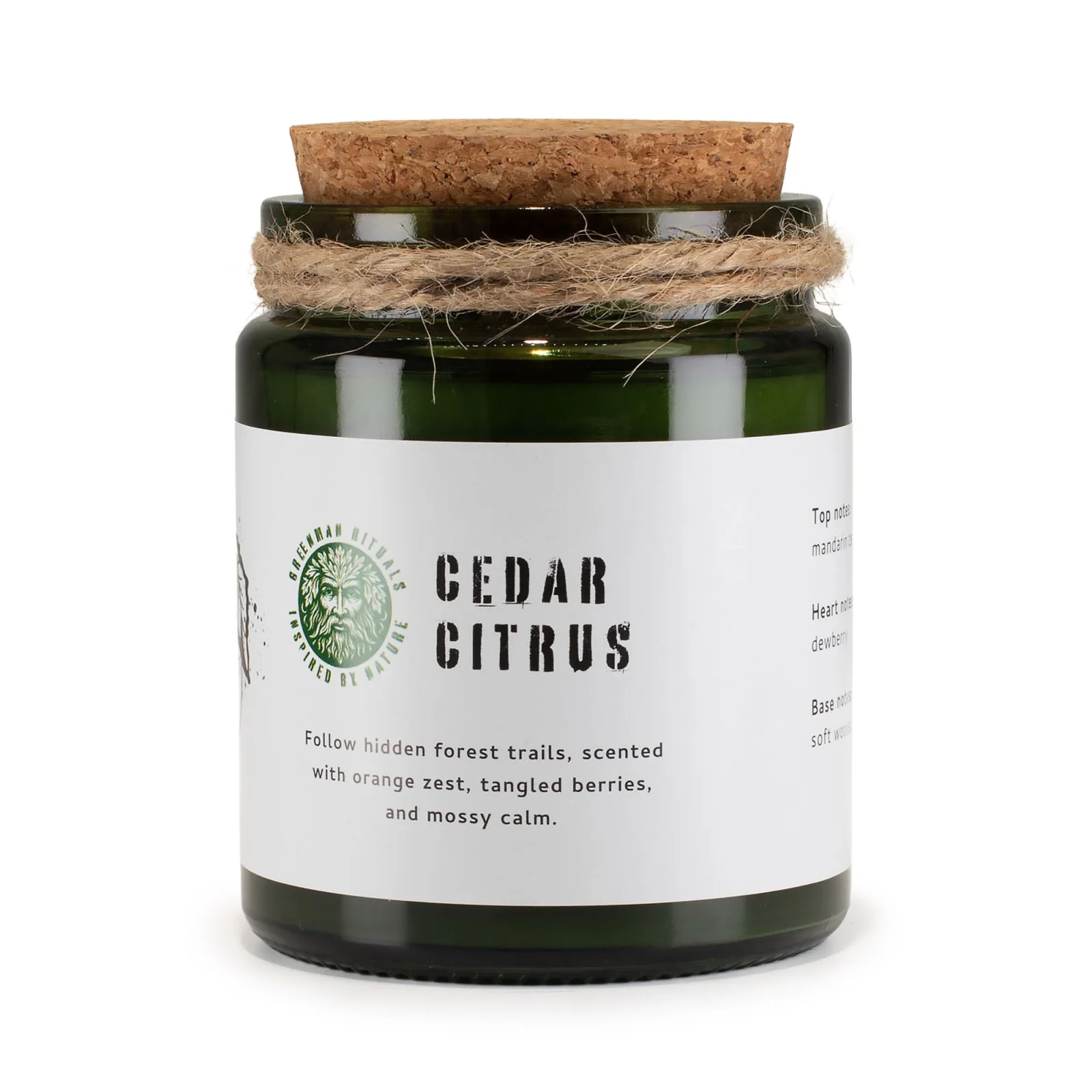 Sójová sviečka Greenman Forest Resin – citrus a živica – fotka 1