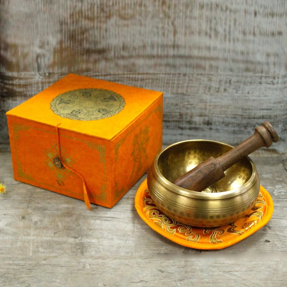 Spievajúca miska Five Buddha – sada, 10 cm – fotka 3