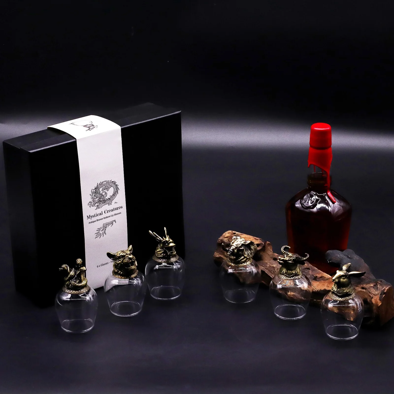 Poháre Bottom Up – 6 ks, 100 ml, mýtické tvory – fotka 9