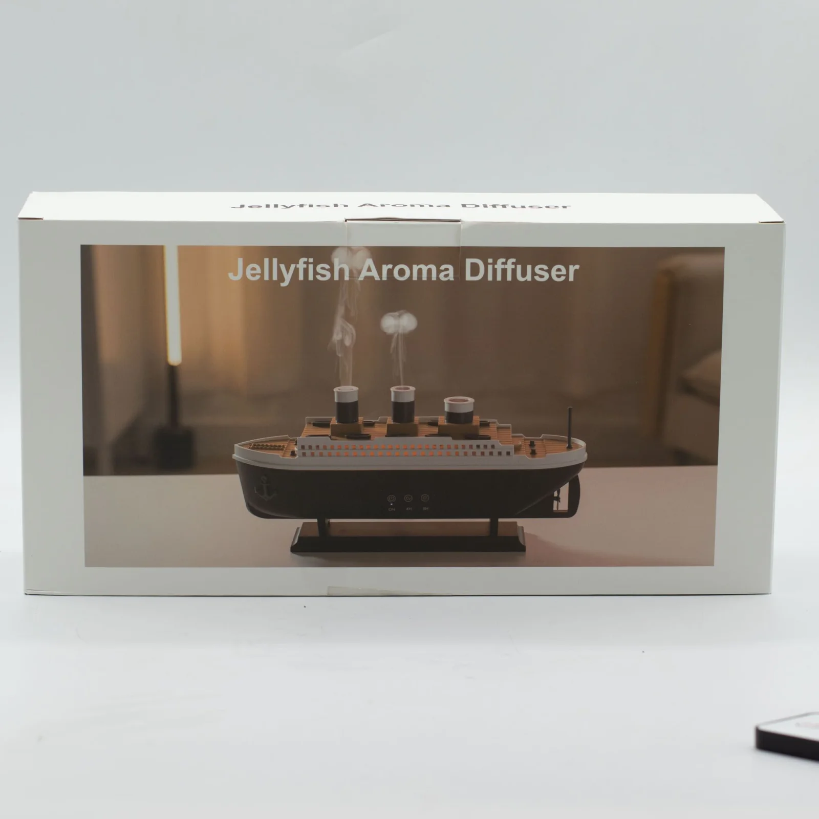 Aroma difuzér v tvare lode – efekt dymu, LED, 250 ml – fotka 8