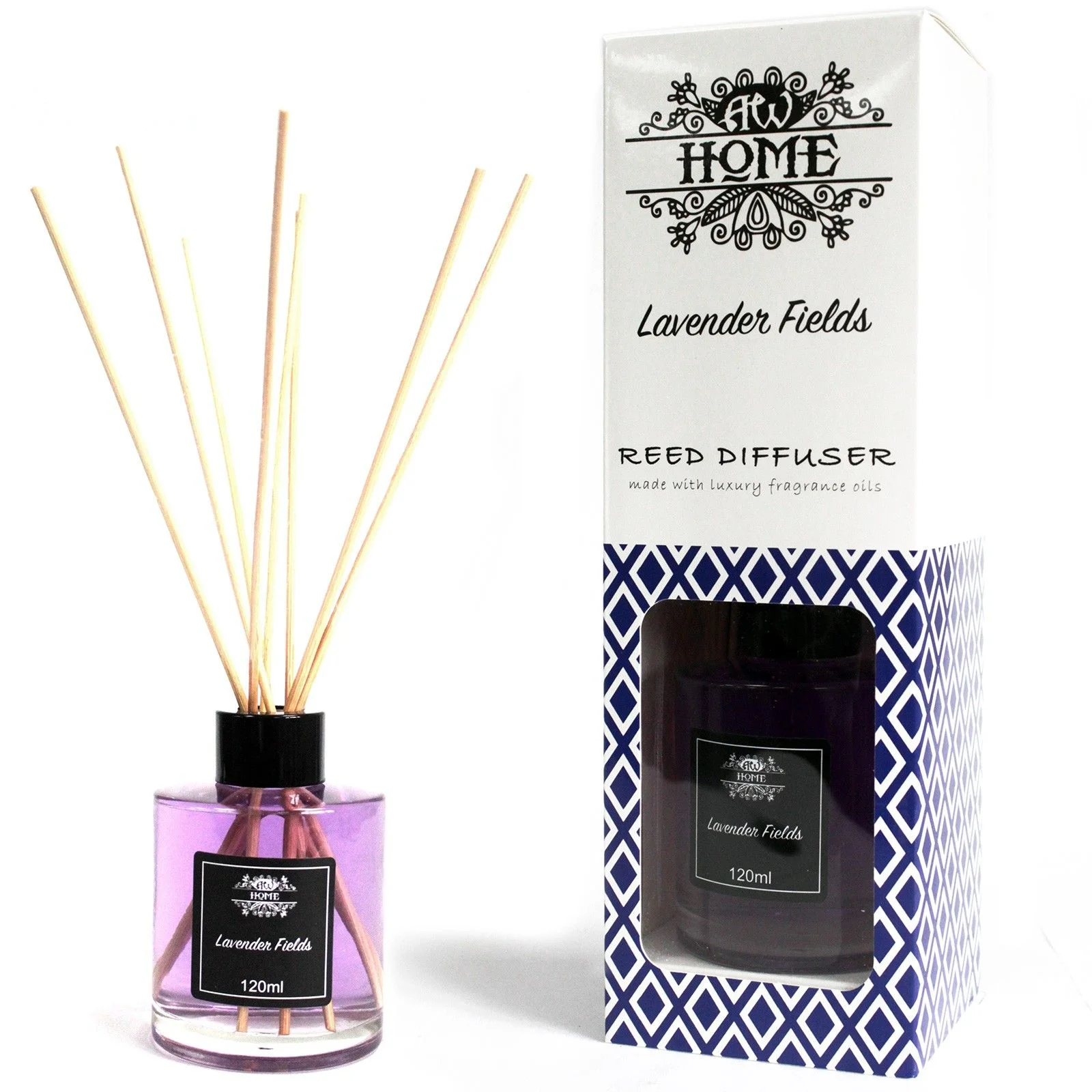Difuzér s tyčinkami Lavender Fields – levanduľa, 120 ml – fotka 2