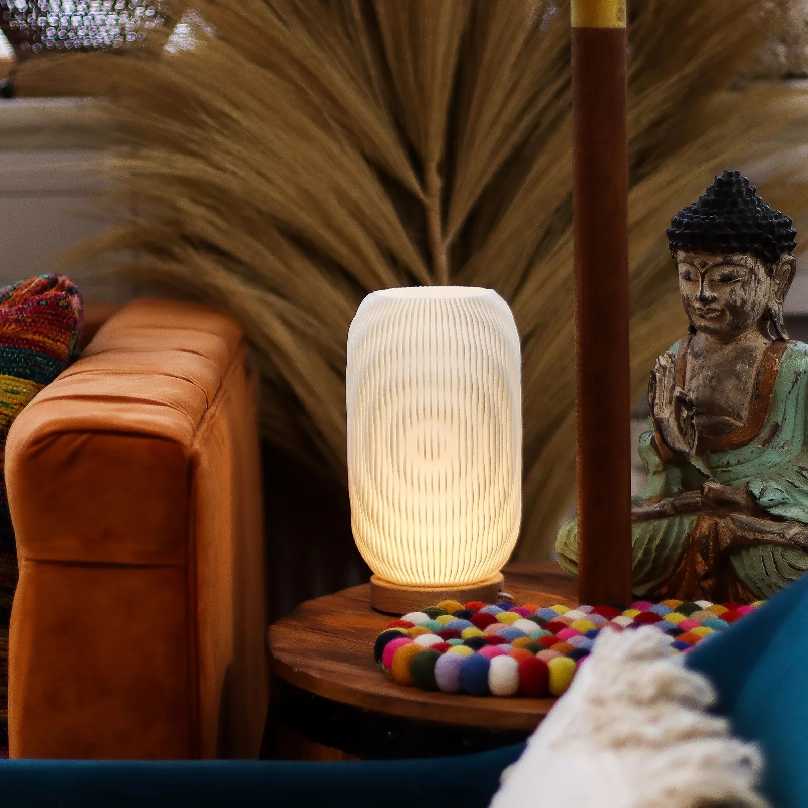 Lampa New Wave Modern Twisted – USB, 3 stupne jasu – fotka 2