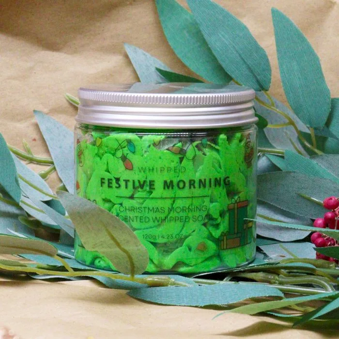 Šľahané mydlo Festive Morning – vianočná vôňa – fotka 1