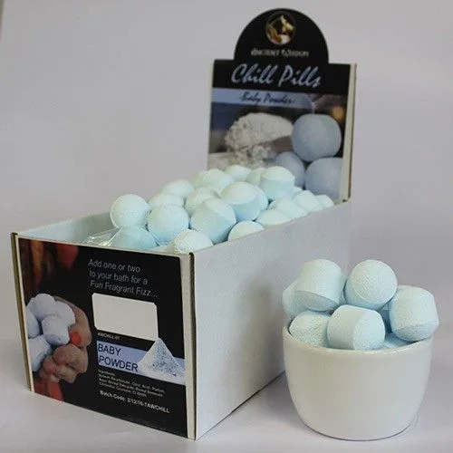 Šumivé tablety do kúpeľa Chill Pills – detský púder, 1,3 kg – fotka 2