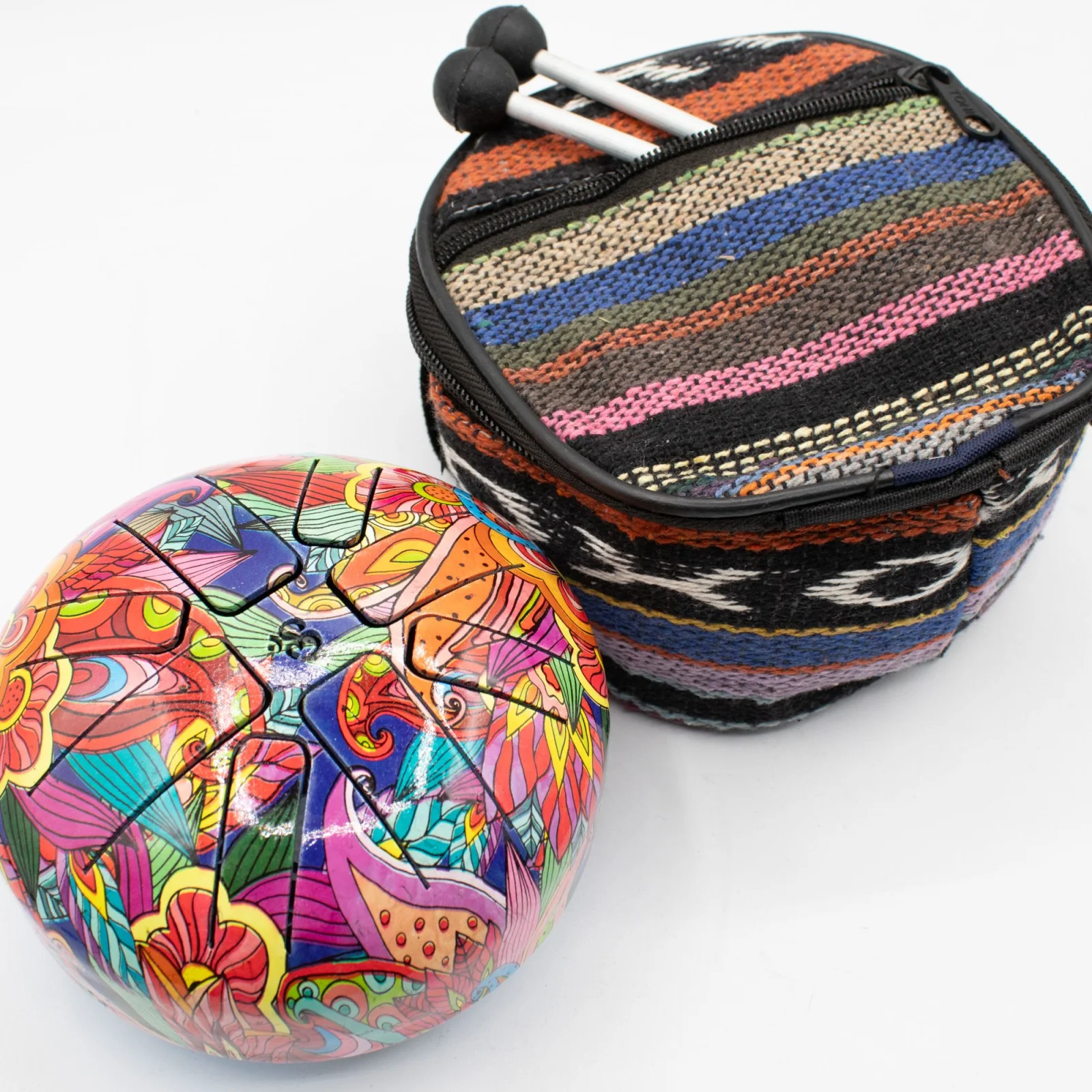 Happy Drum Small Psychedelic – malý, 13 × 9 cm – fotka 2