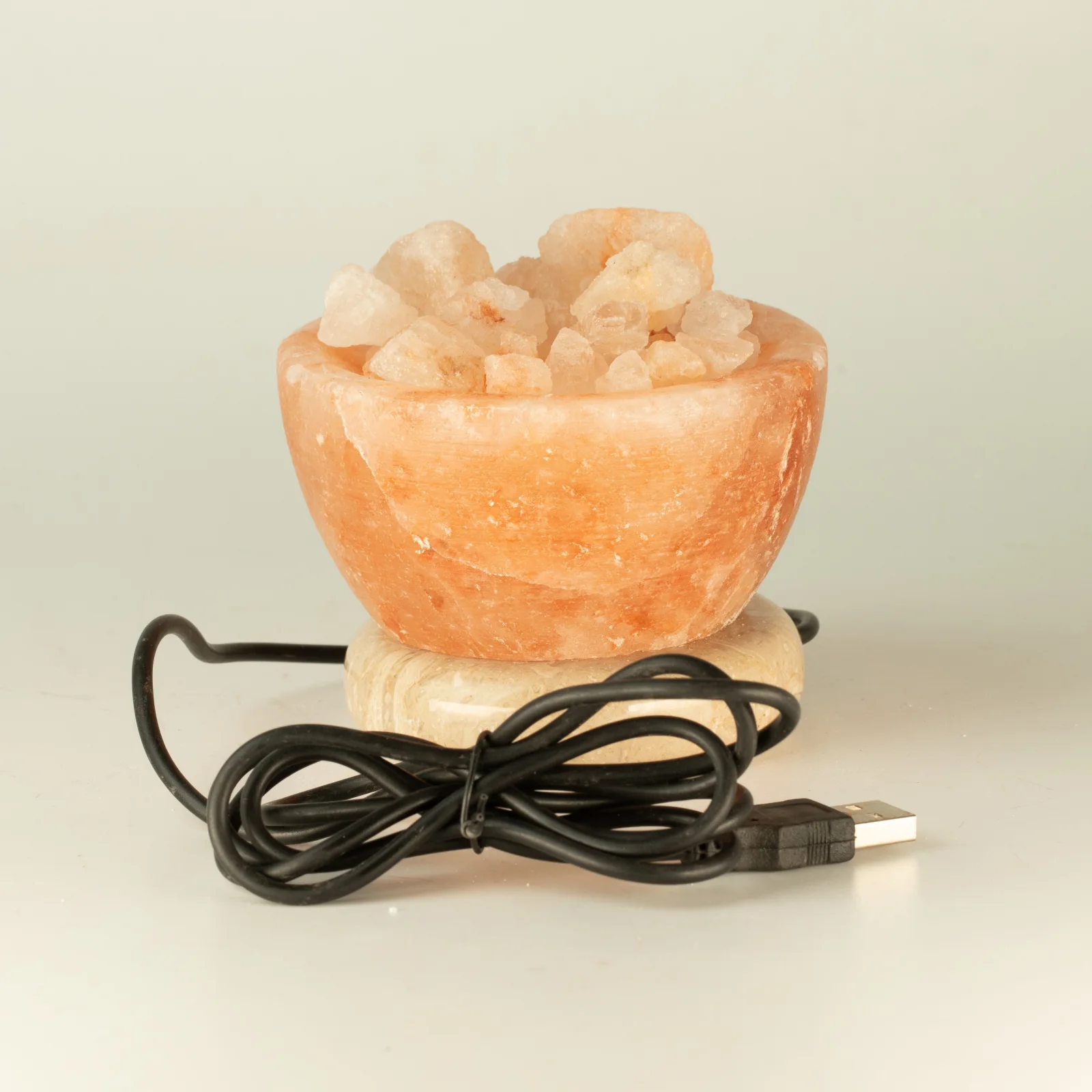 Soľná lampa Fire Bowl USB – farebné svetlo – fotka 7