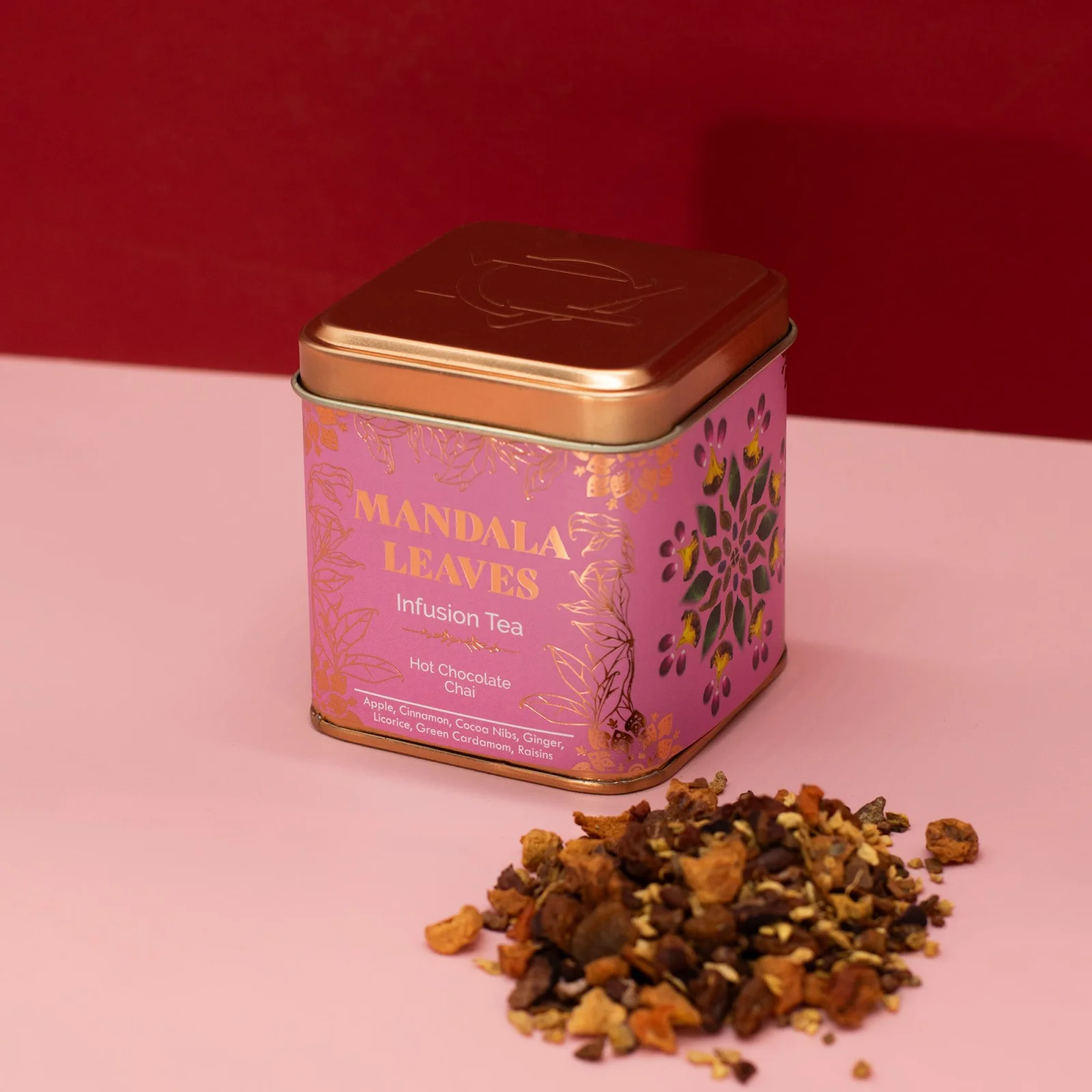 Korenený čaj Hot Chocolate Chai – kakao a škorica, 50 g, plechovka – fotka 1