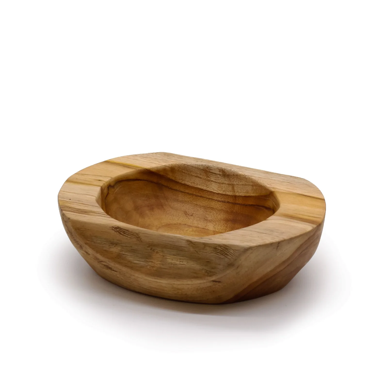Misa z teaku prirodzeného tvaru – 20 × 7 cm – fotka 3