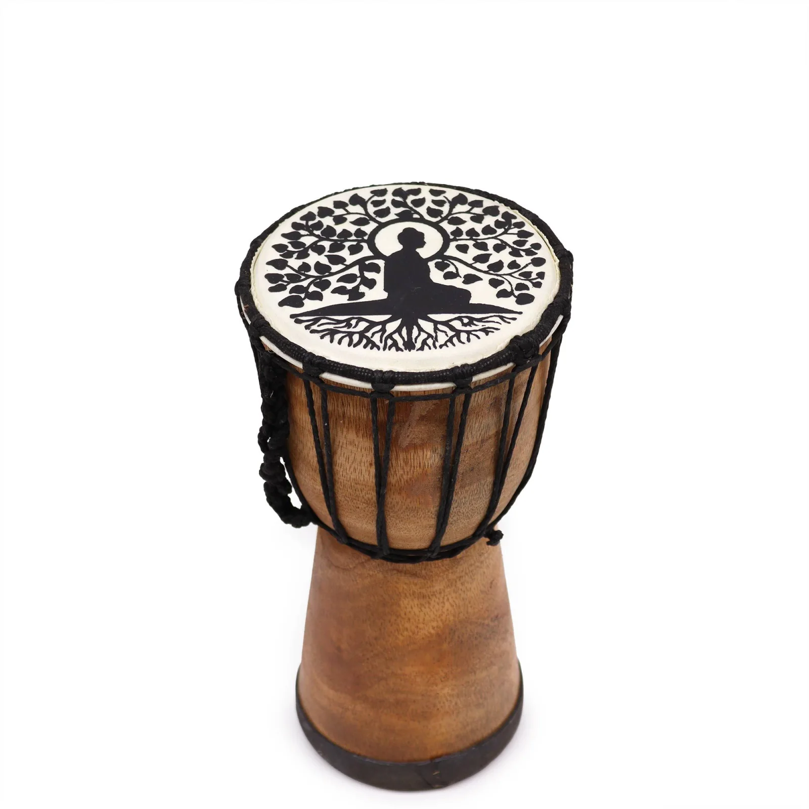 Djembe s širokým vrchom Buddha, 25 cm – fotka 1