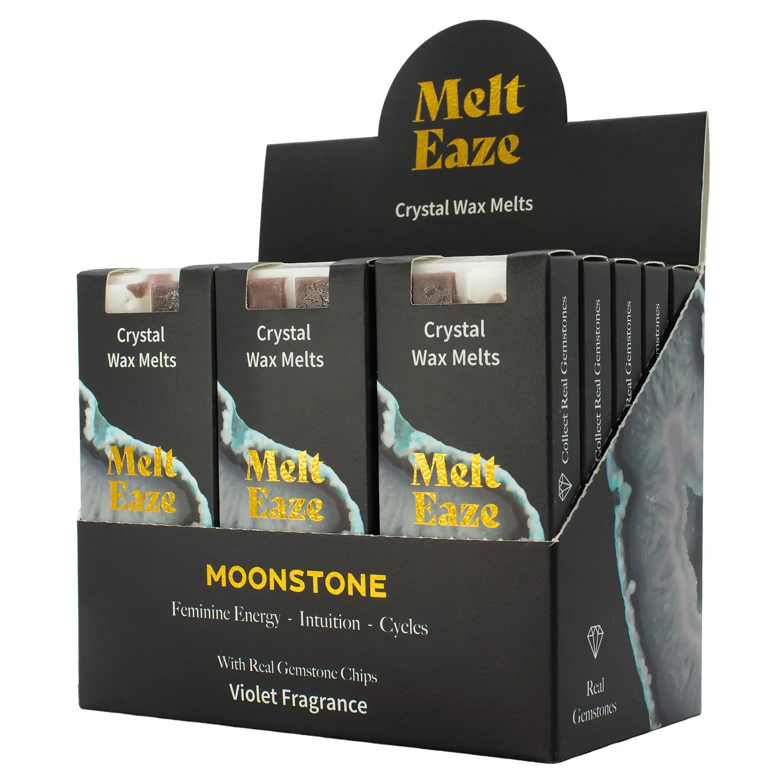 Vonný vosk MeltEaze Moonstone Glow – fialka, 50 g – fotka 6