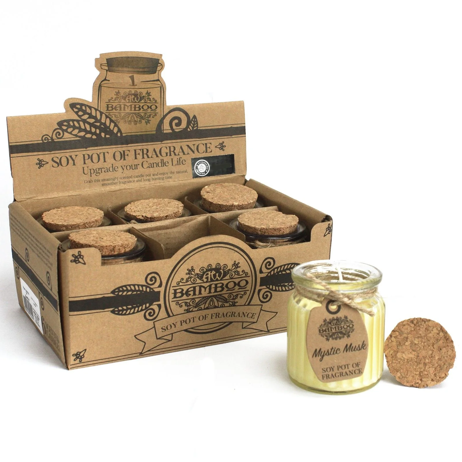 Vonná sójová sviečka v skle – Mystic Musk, 120 g – fotka 3