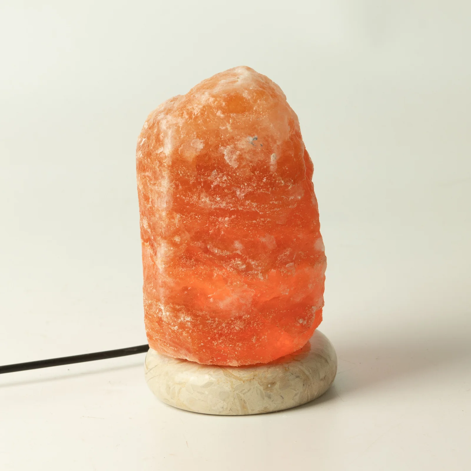 Soľná lampa USB, 11,5 cm – biele svetlo – fotka 1