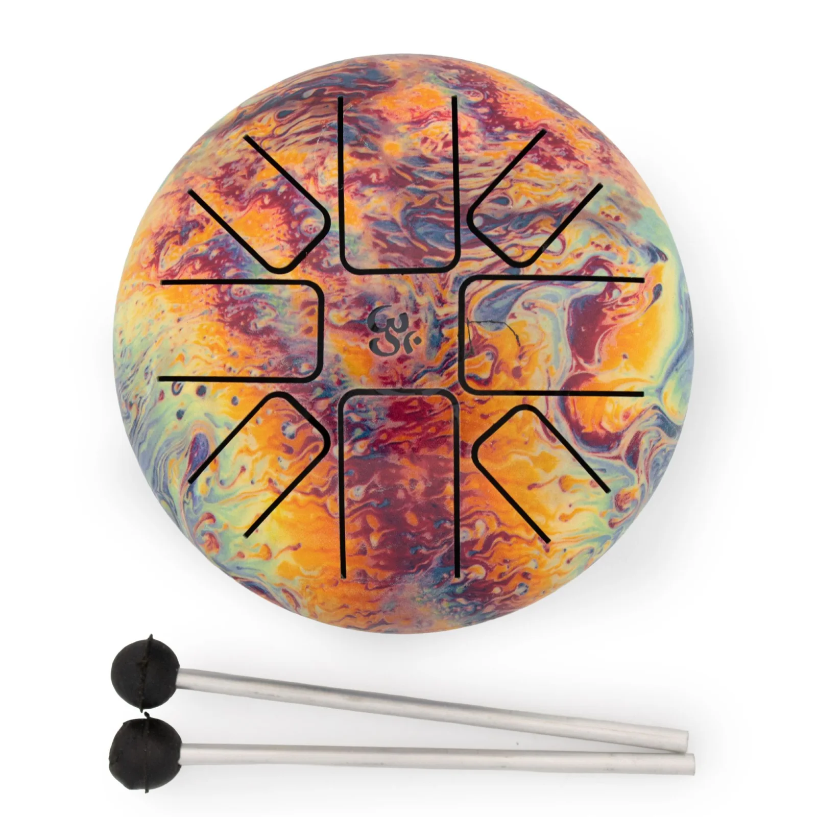Happy Drum Low Med Volcanic Splash – nižšie ladený, 14 × 7 cm – fotka 1