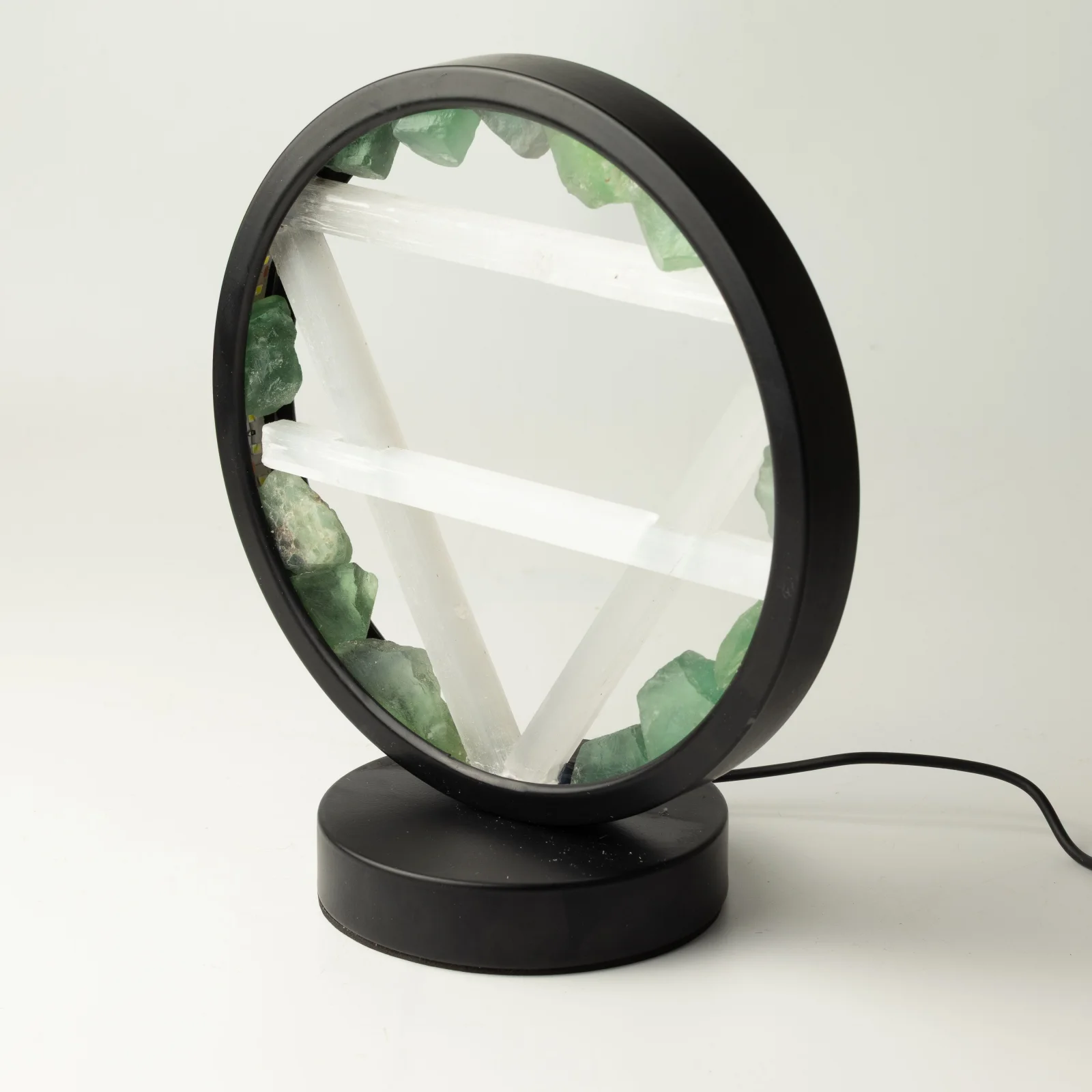 Lampa Gemstone Halo Earth – avanturín a selenit – fotka 4