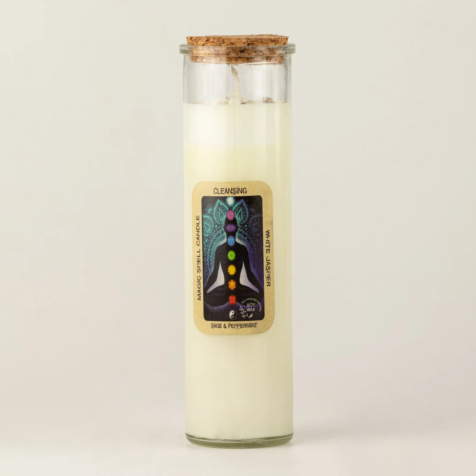 Sójová sviečka s kryštálmi Magic Spell – Cleansing, 50 hodín – fotka 3