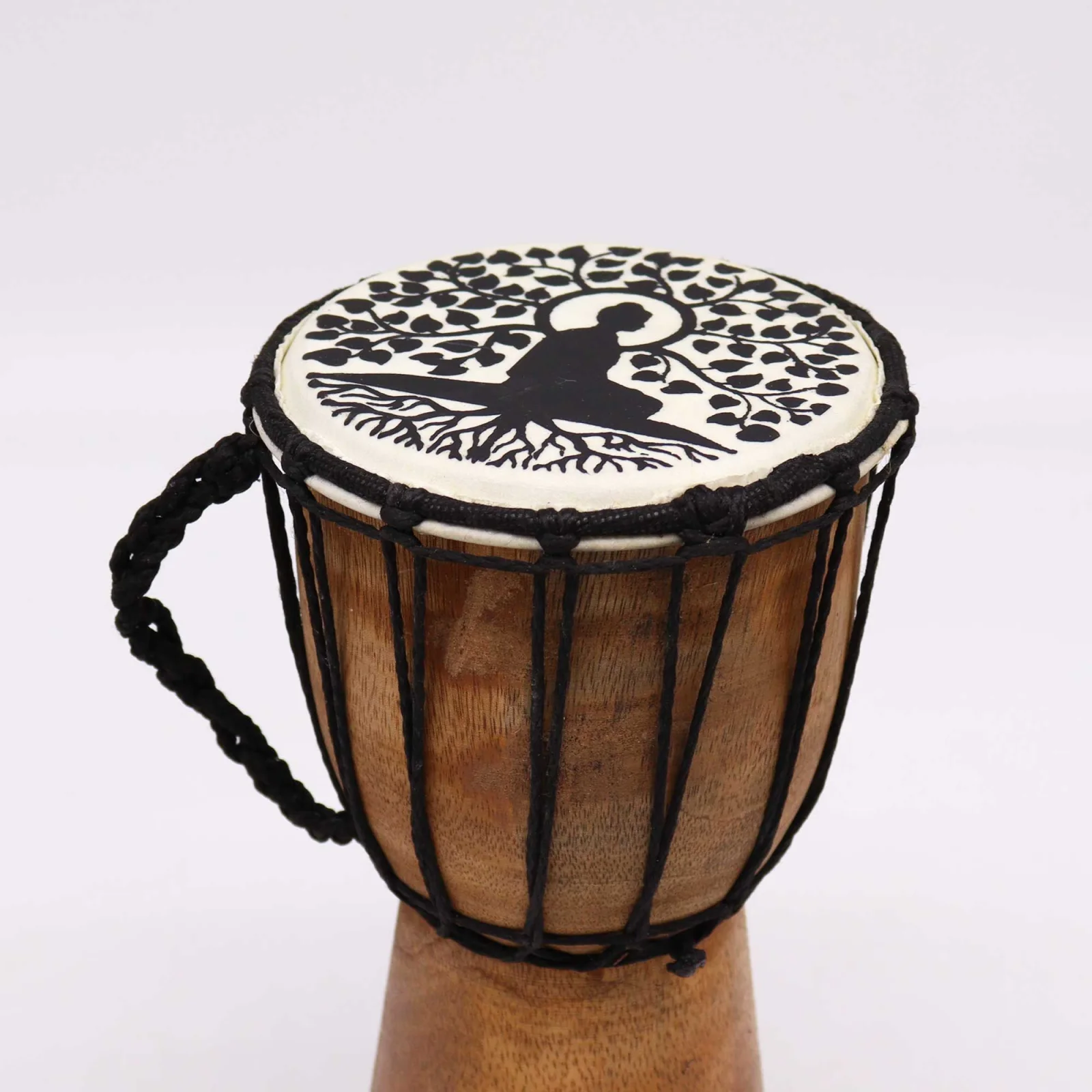 Djembe s širokým vrchom Buddha, 25 cm – fotka 3