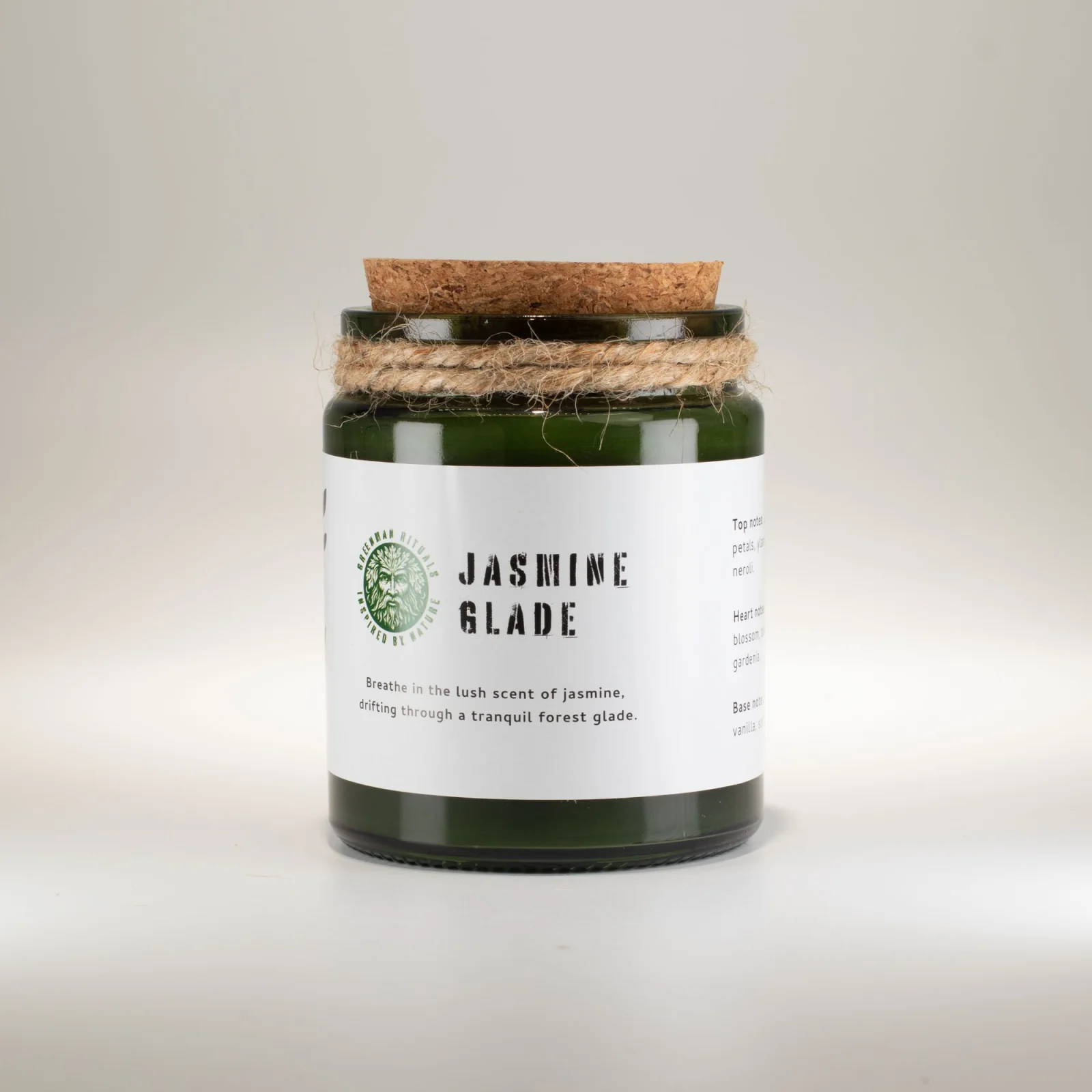 Sójová sviečka Greenman Jasmine Glade – jazmín – fotka 2