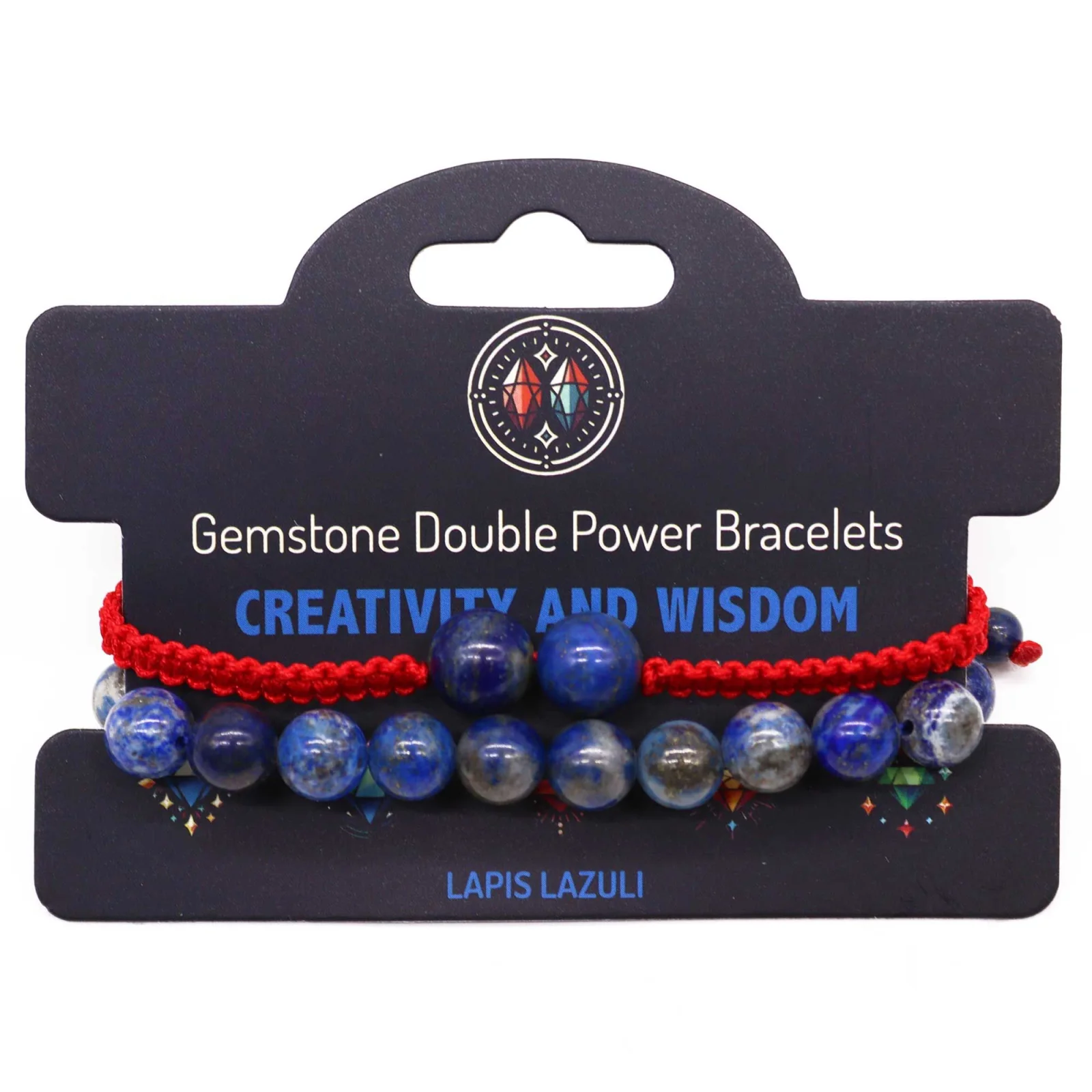Sada náramkov Gemstone Double Power – sodalit – fotka 3
