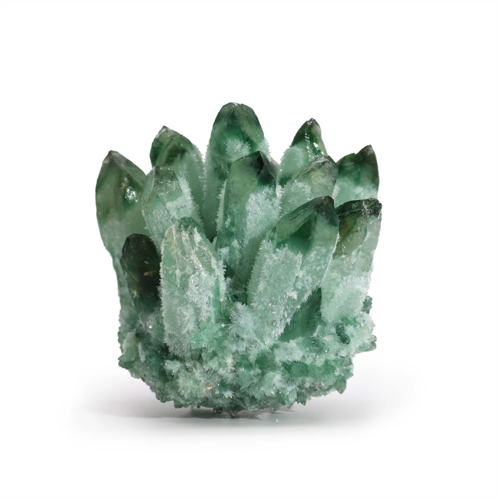 Umelý zhluk krištáľu Green Ghost – zelený, cca 8 cm – fotka 1