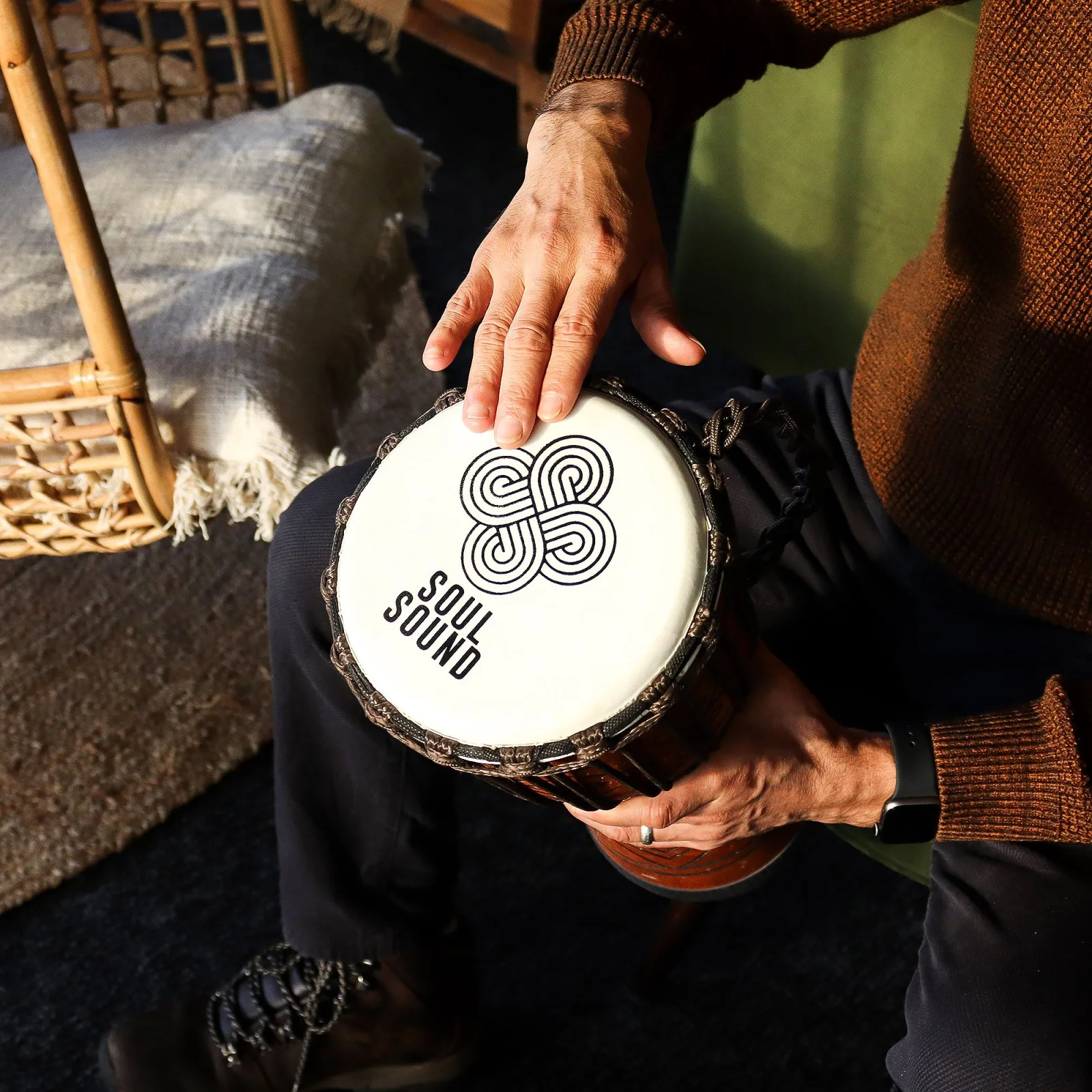 Djembe Pro Soul Sound – nižší tón, 40 cm – fotka 7