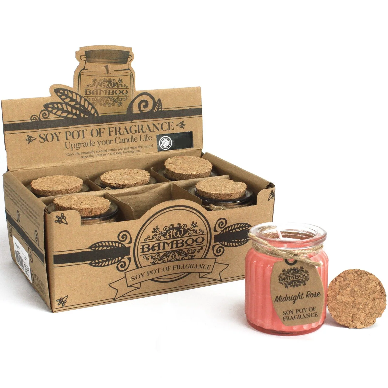 Vonná sójová sviečka v skle – Midnight Rose, 120 g – fotka 2