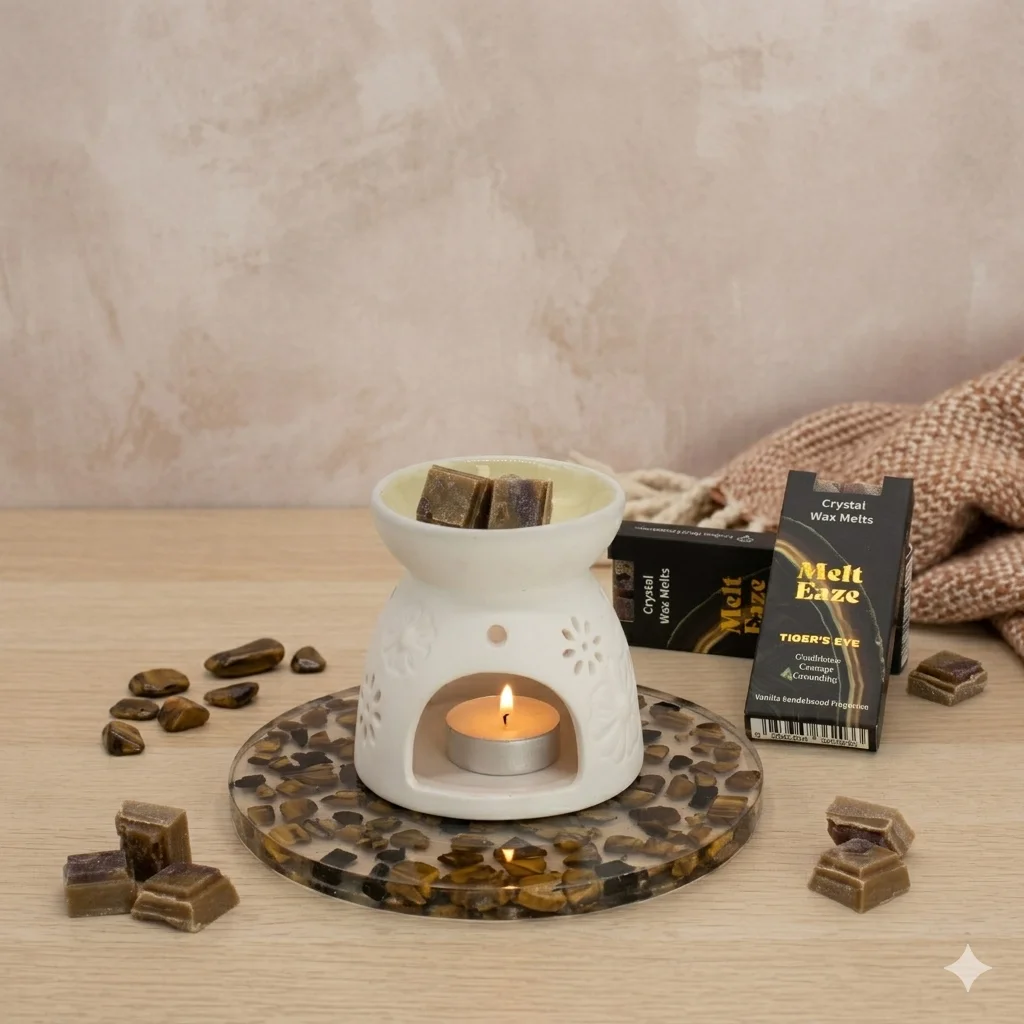 Vonný vosk MeltEaze Tigereye Strength – vanilka a santalové drevo, 50 g – fotka 7