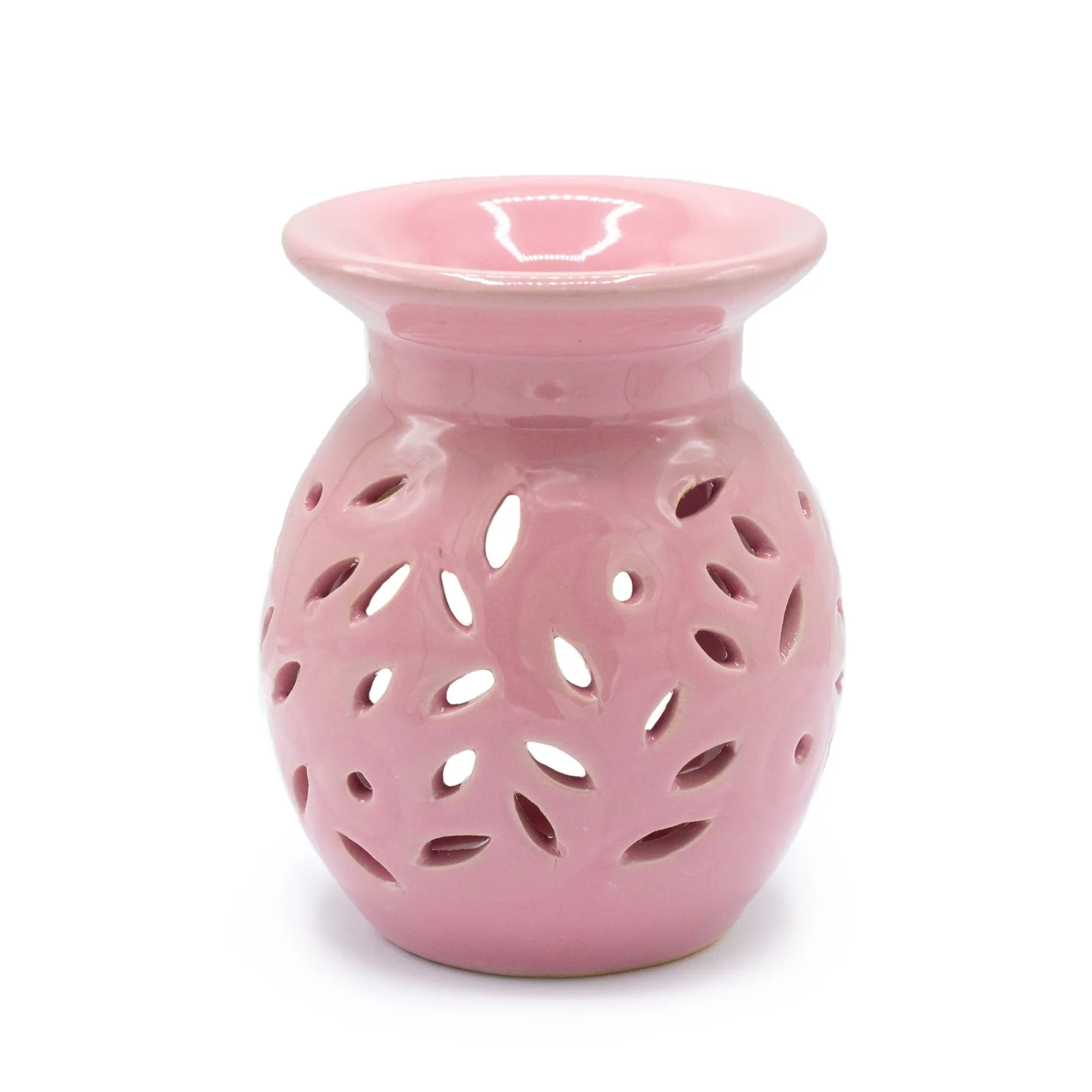 Keramická aromalampa s kvetinovým vzorom Rose – fotka 1