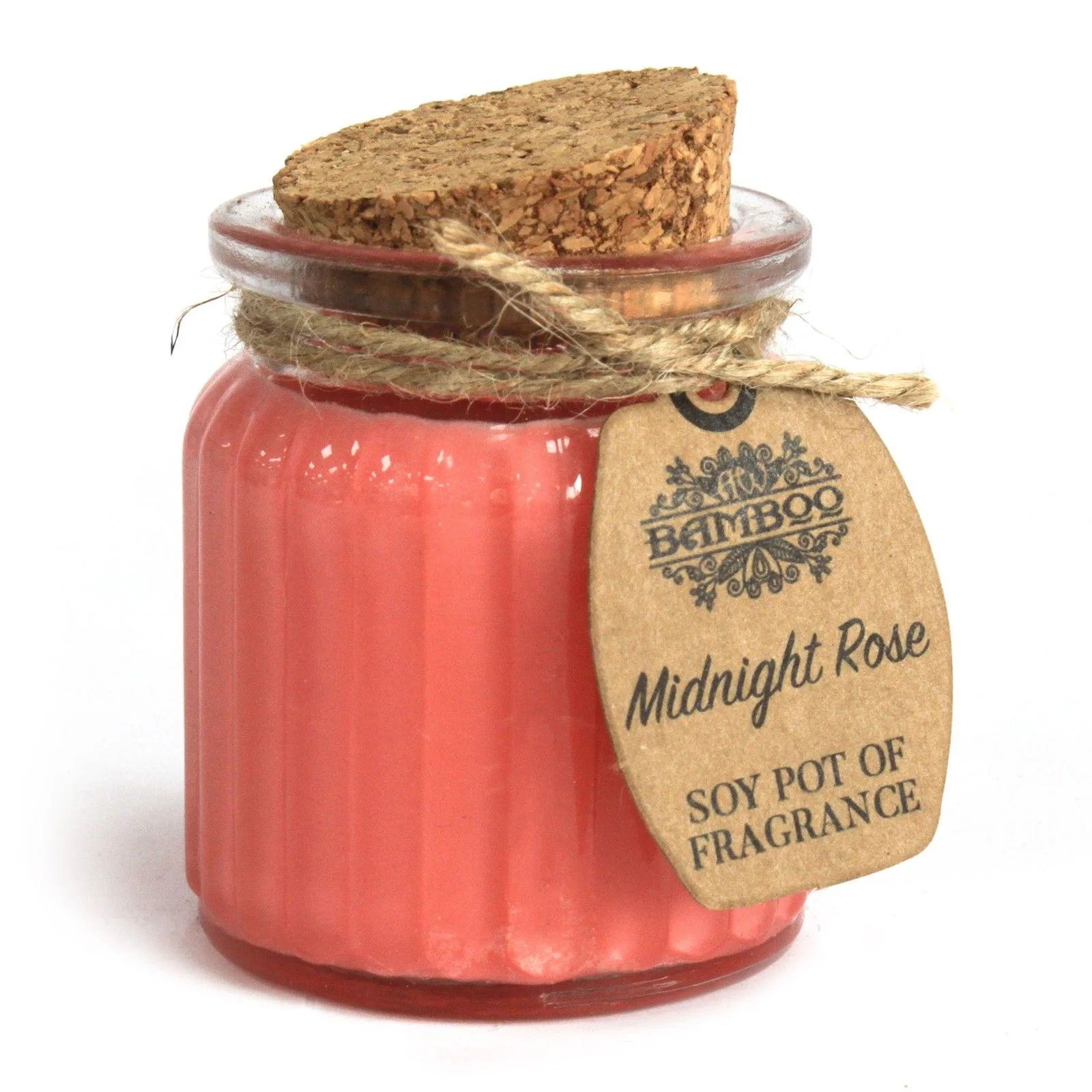 Vonná sójová sviečka v skle – Midnight Rose, 120 g – fotka 1