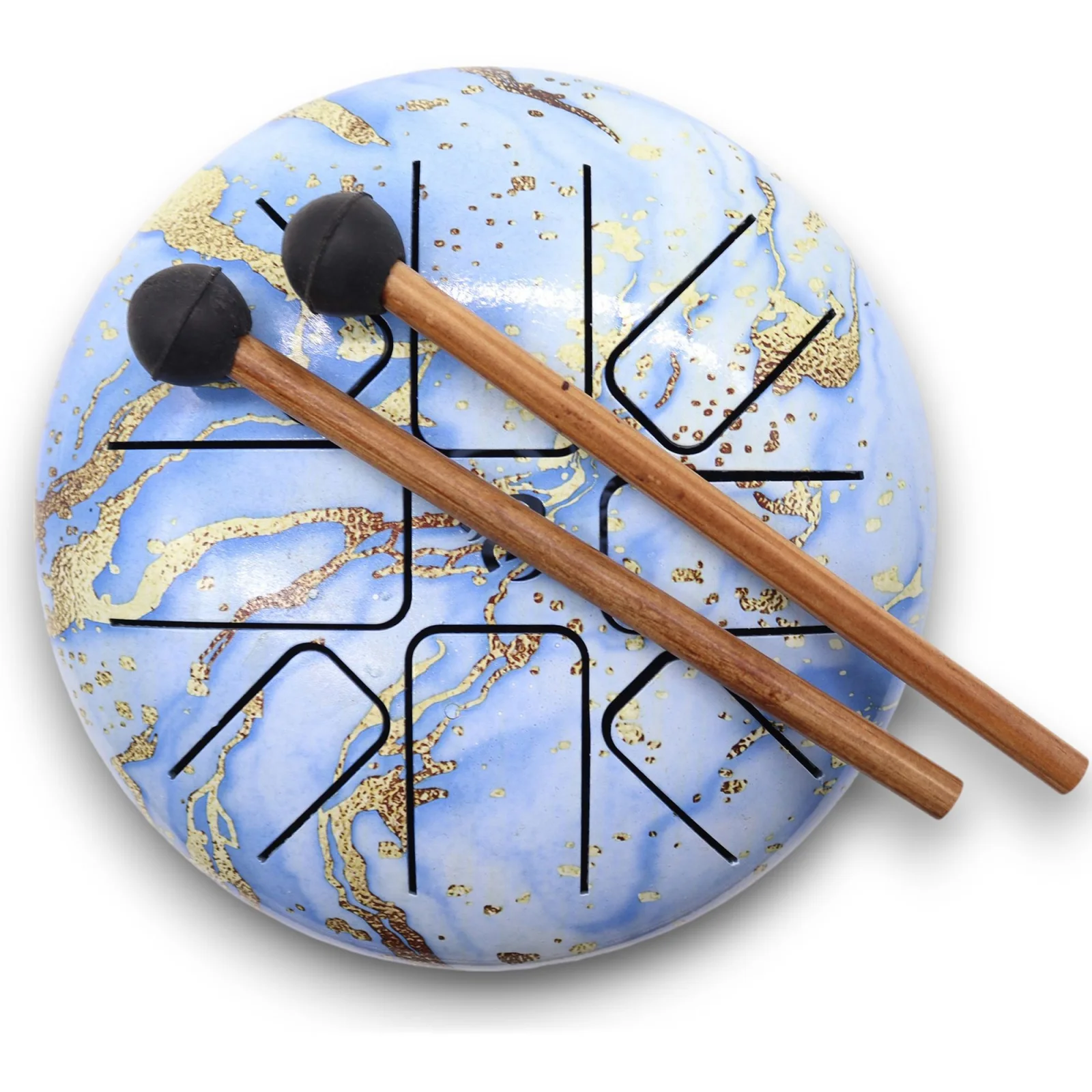 Happy Drum Blue Sky – jazyčkový bubon, 22 × 18 cm – fotka 5